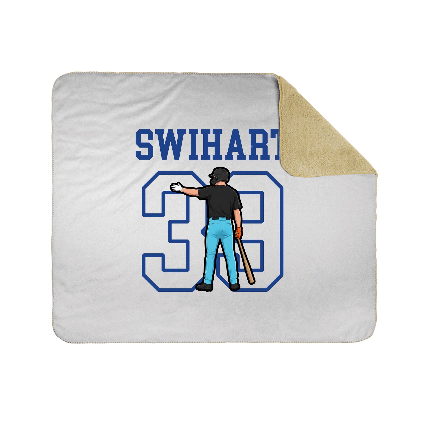 Throw Blanket — Shirsey in White