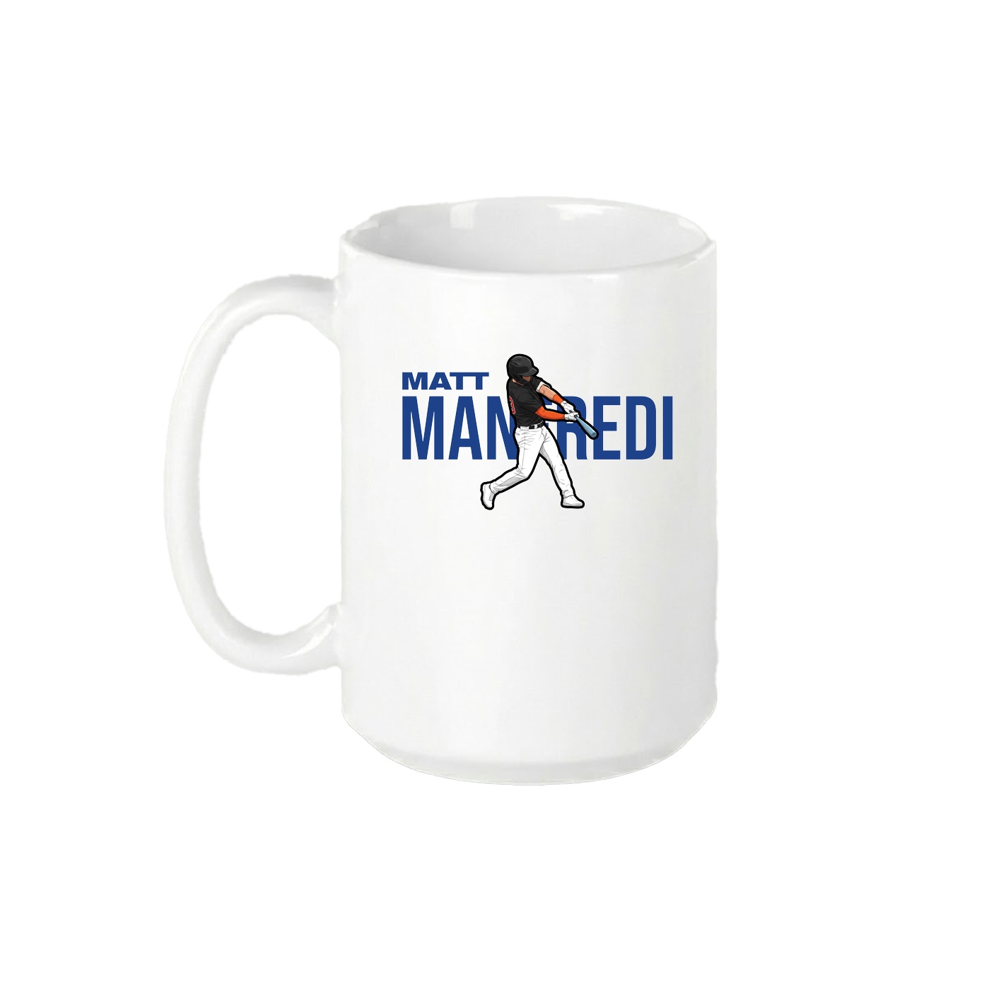 15oz Coffee Mug — Player Name in White