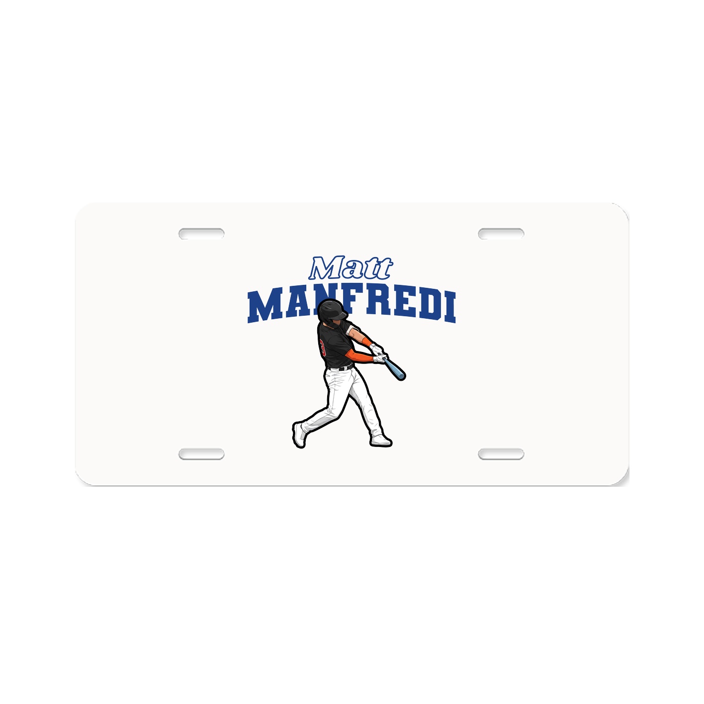 License Plate — Name Arch in Classic