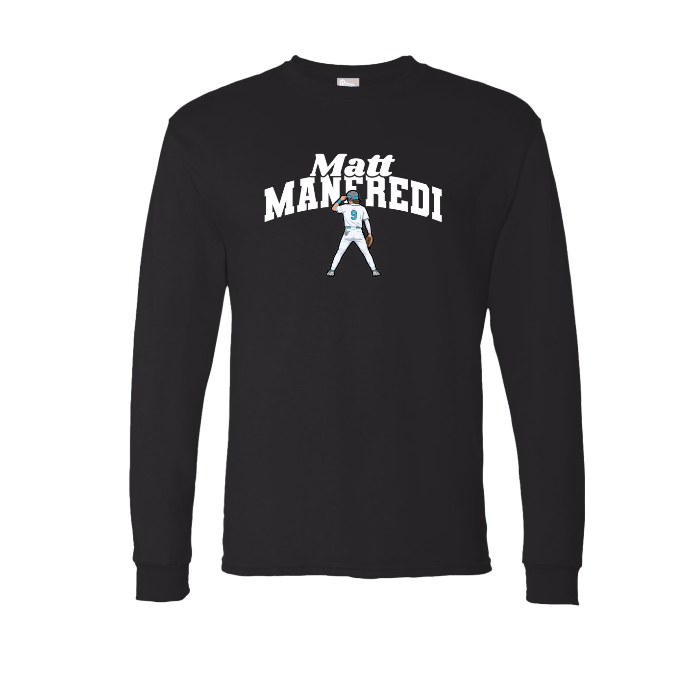 Long Sleeve Tee — Signature Arch in Black