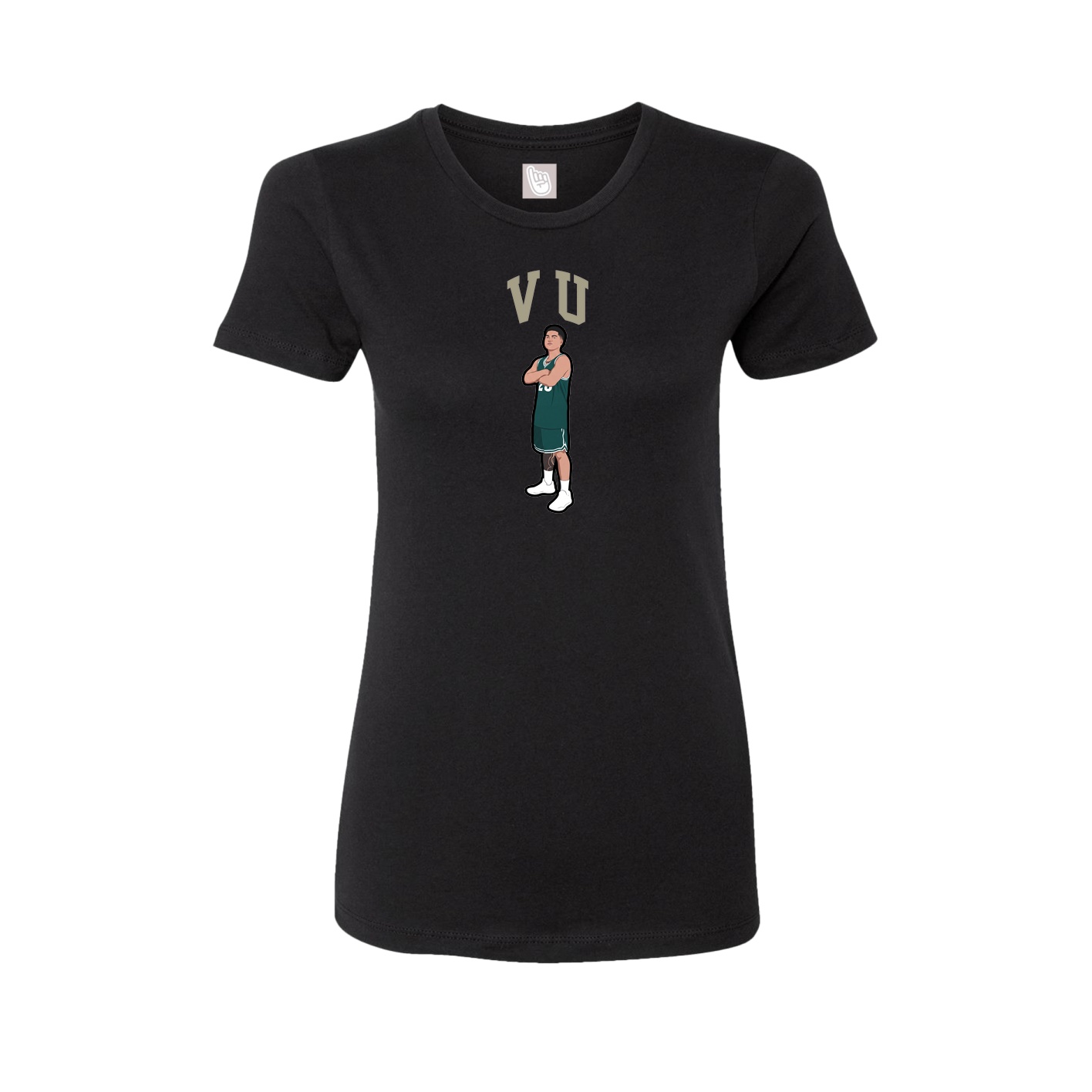 Fitted Women's Tee — Shirsey in Black
