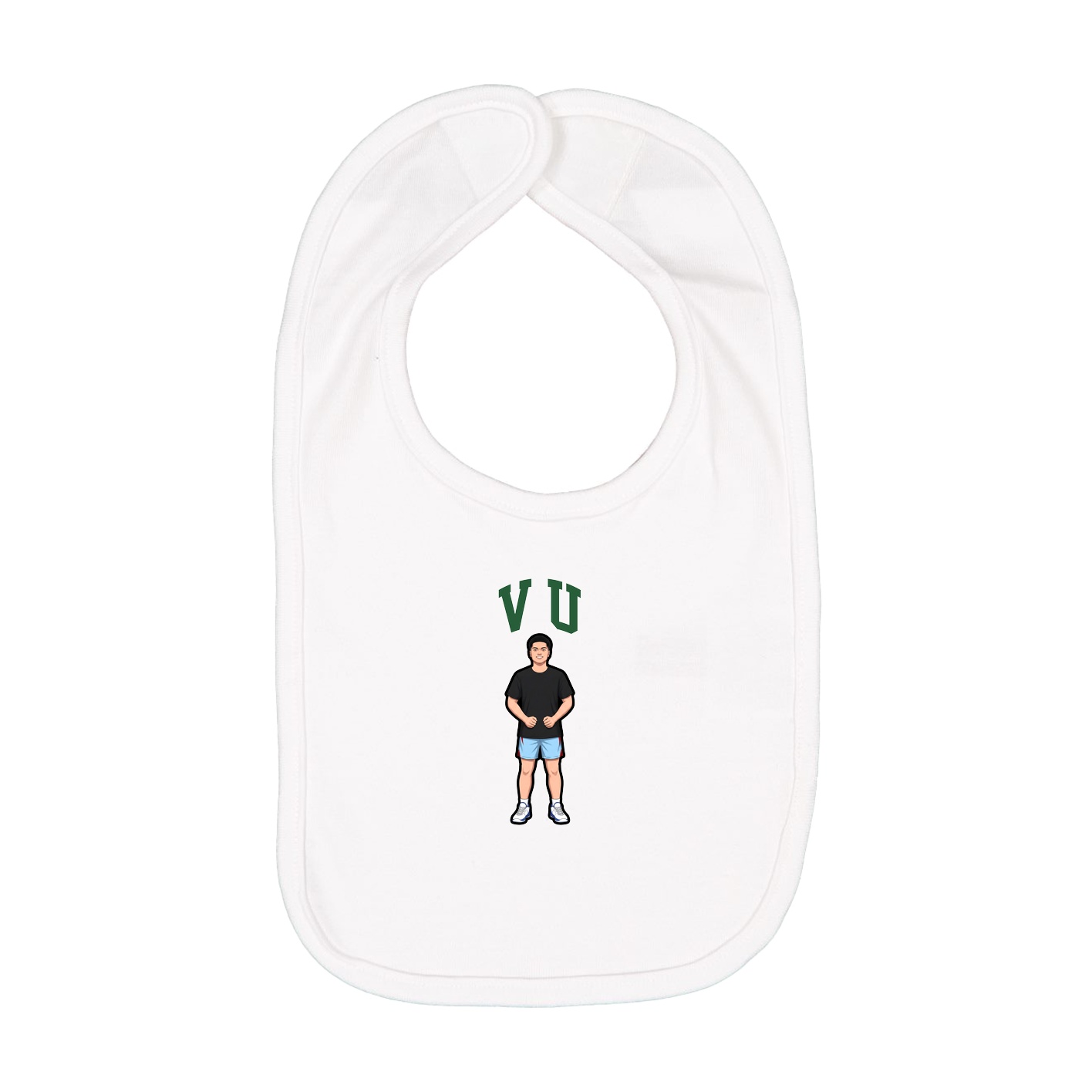 Infant Bib — Shirsey in White