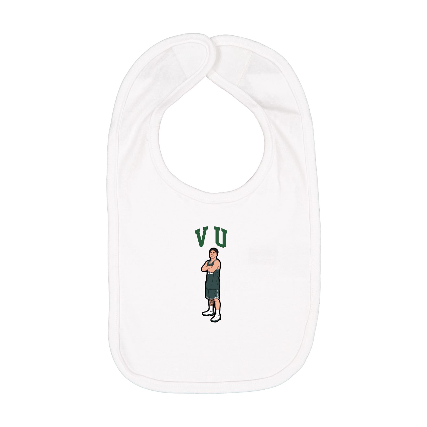 Infant Bib — Shirsey in White