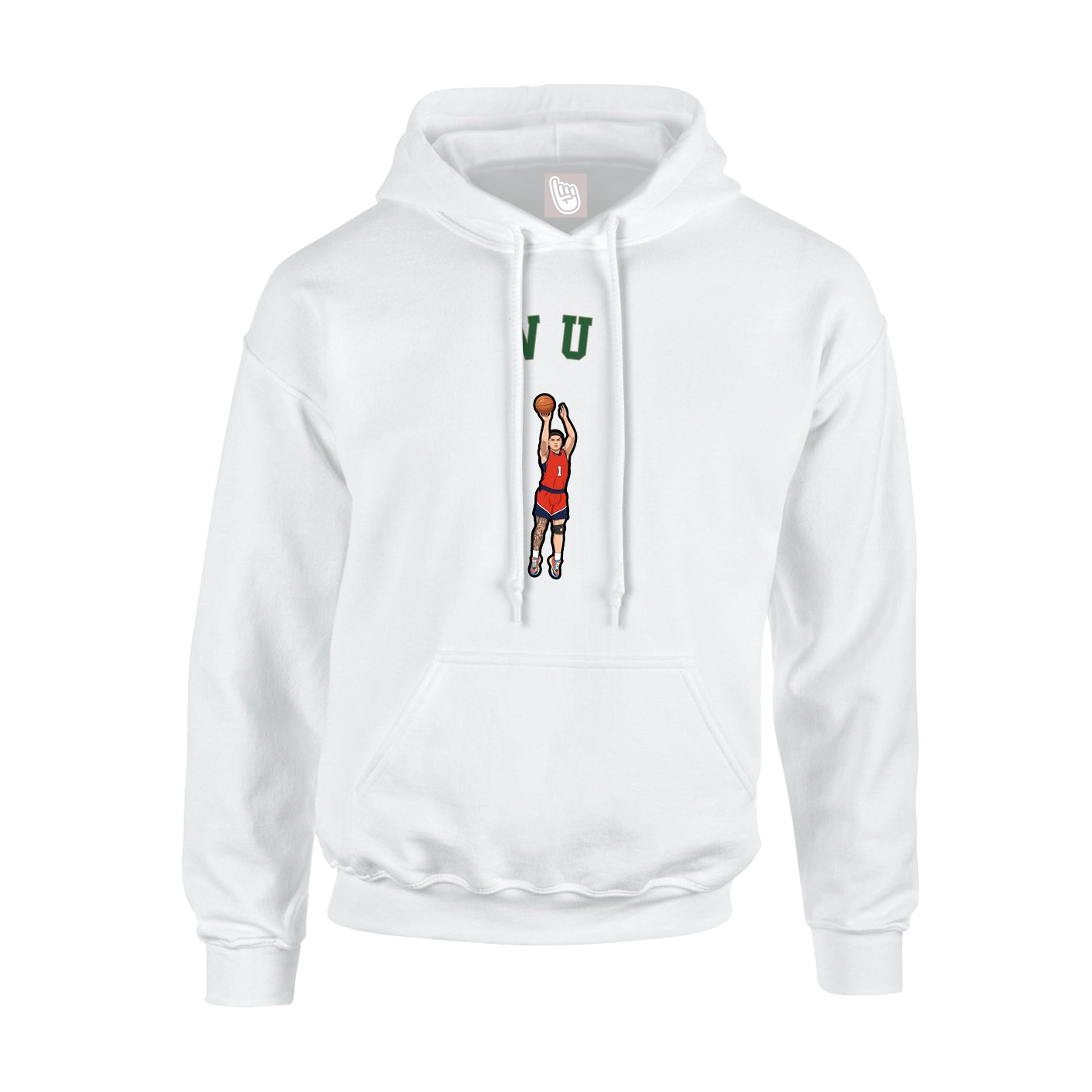 Hoodie — Shirsey Arch in White
