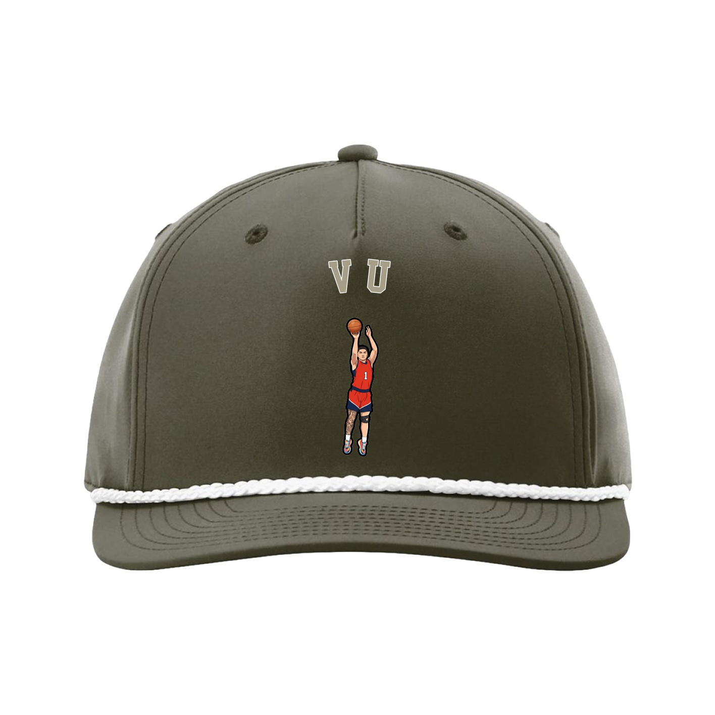 Five-Panel Classic Rope Cap — Shirsey Arch in Green