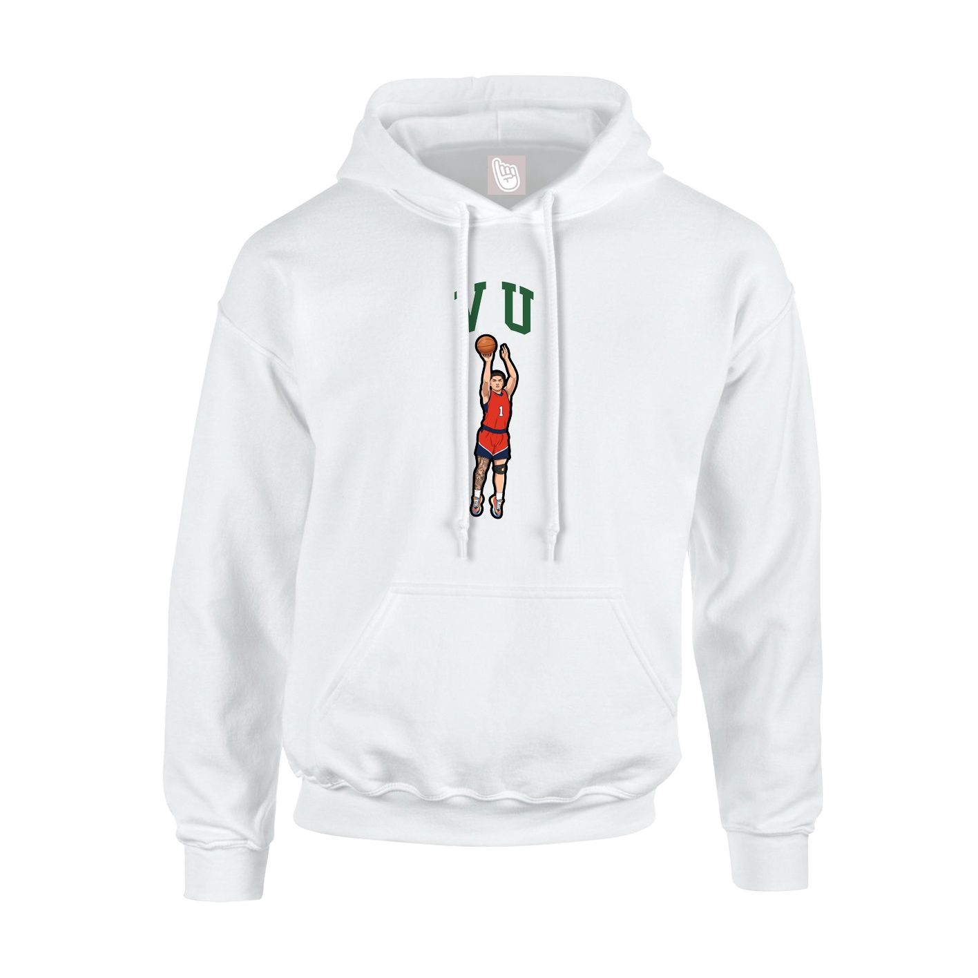 Hoodie — Shirsey in White