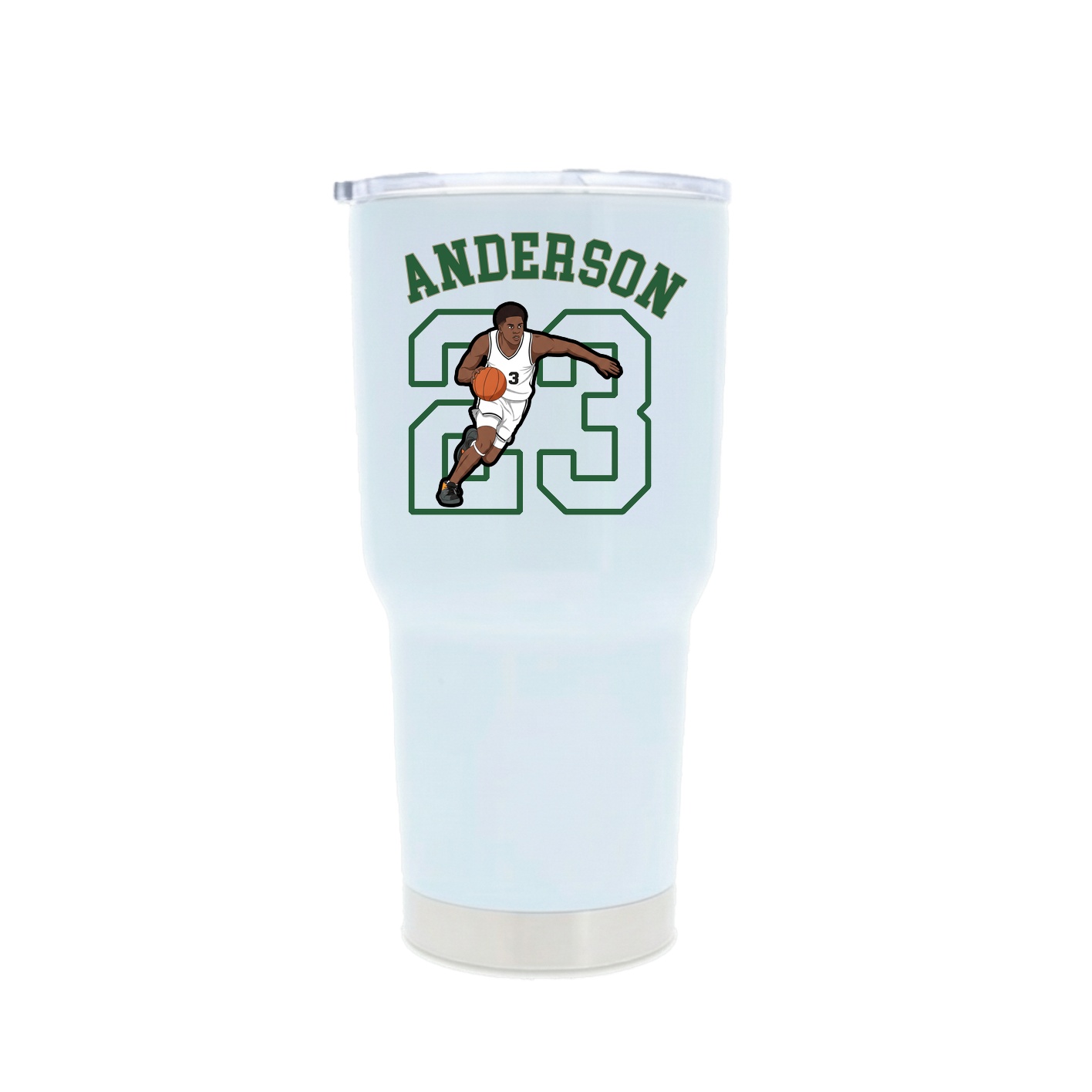 30oz Stainless Steel Tumbler — Shirsey Arch in White