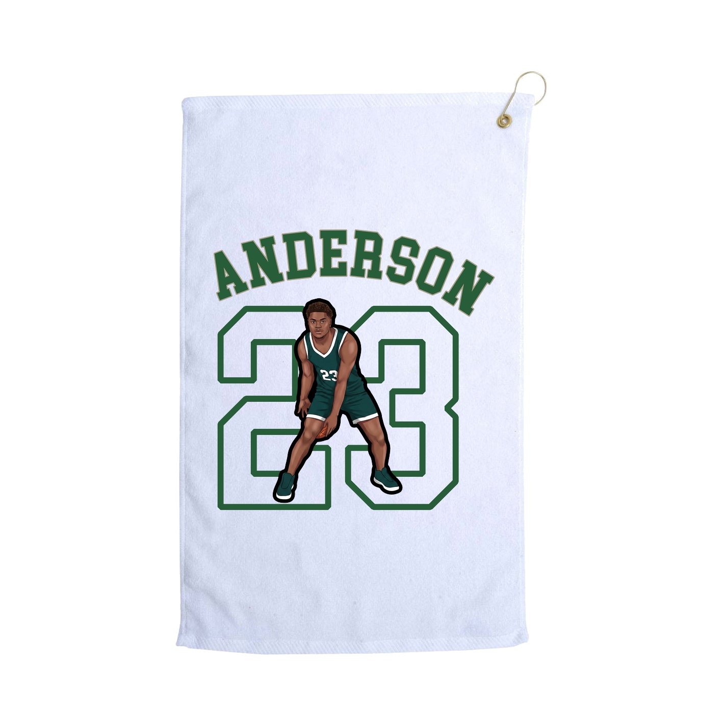 Golf Towel — Shirsey Arch in White