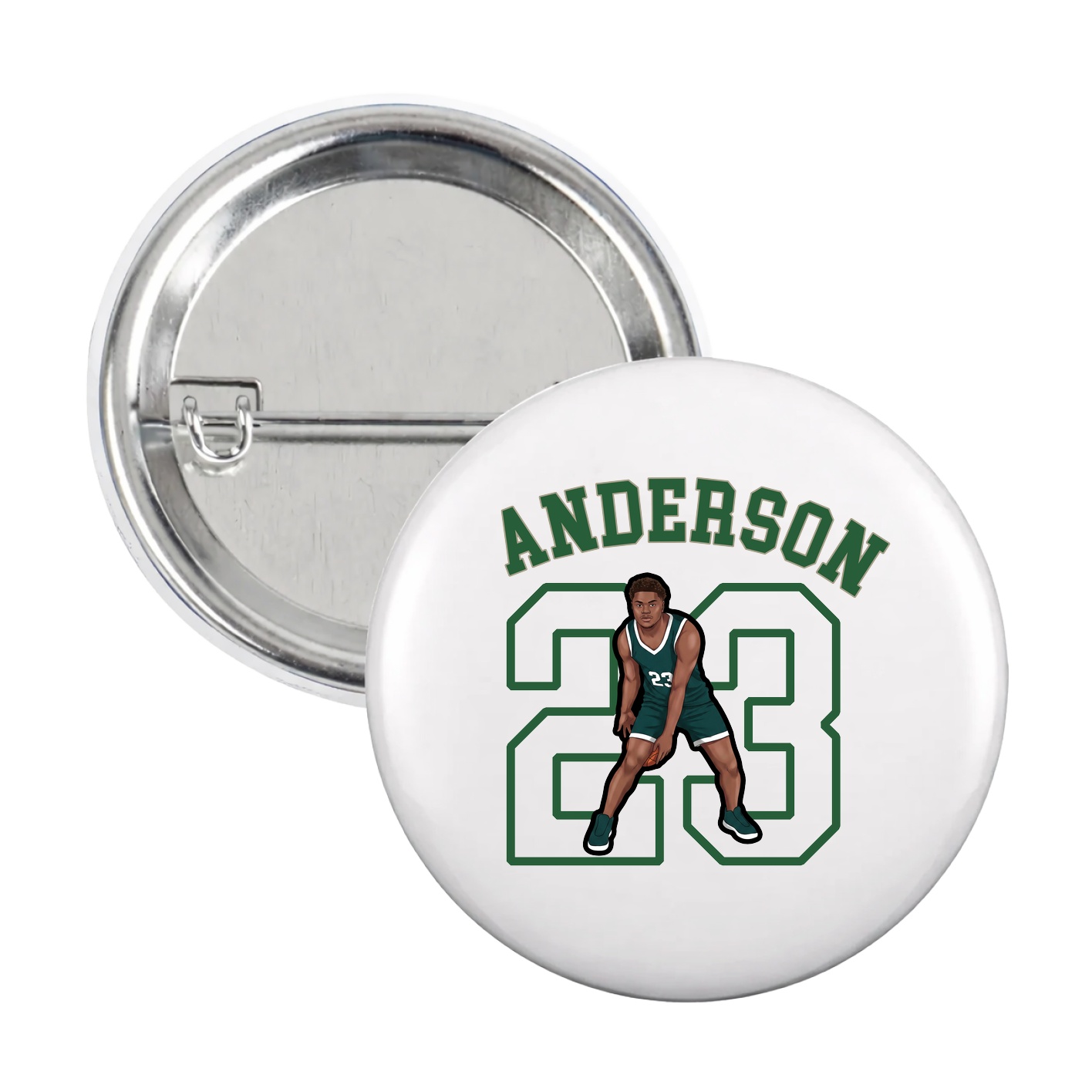 Game Day Button — Shirsey Arch in White
