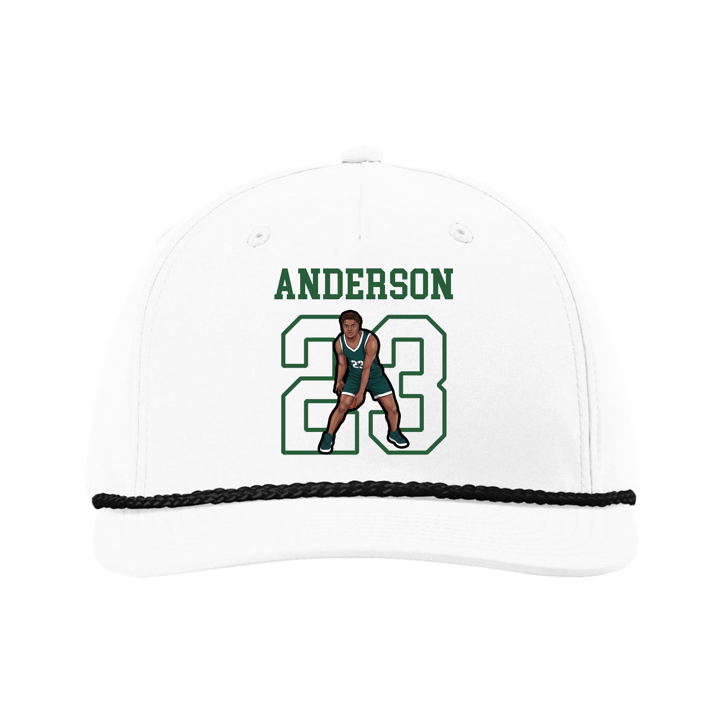Five-Panel Classic Rope Cap — Shirsey in White