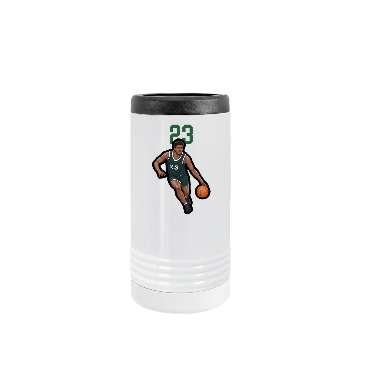 Slim Beverage Holder — Number Top in White