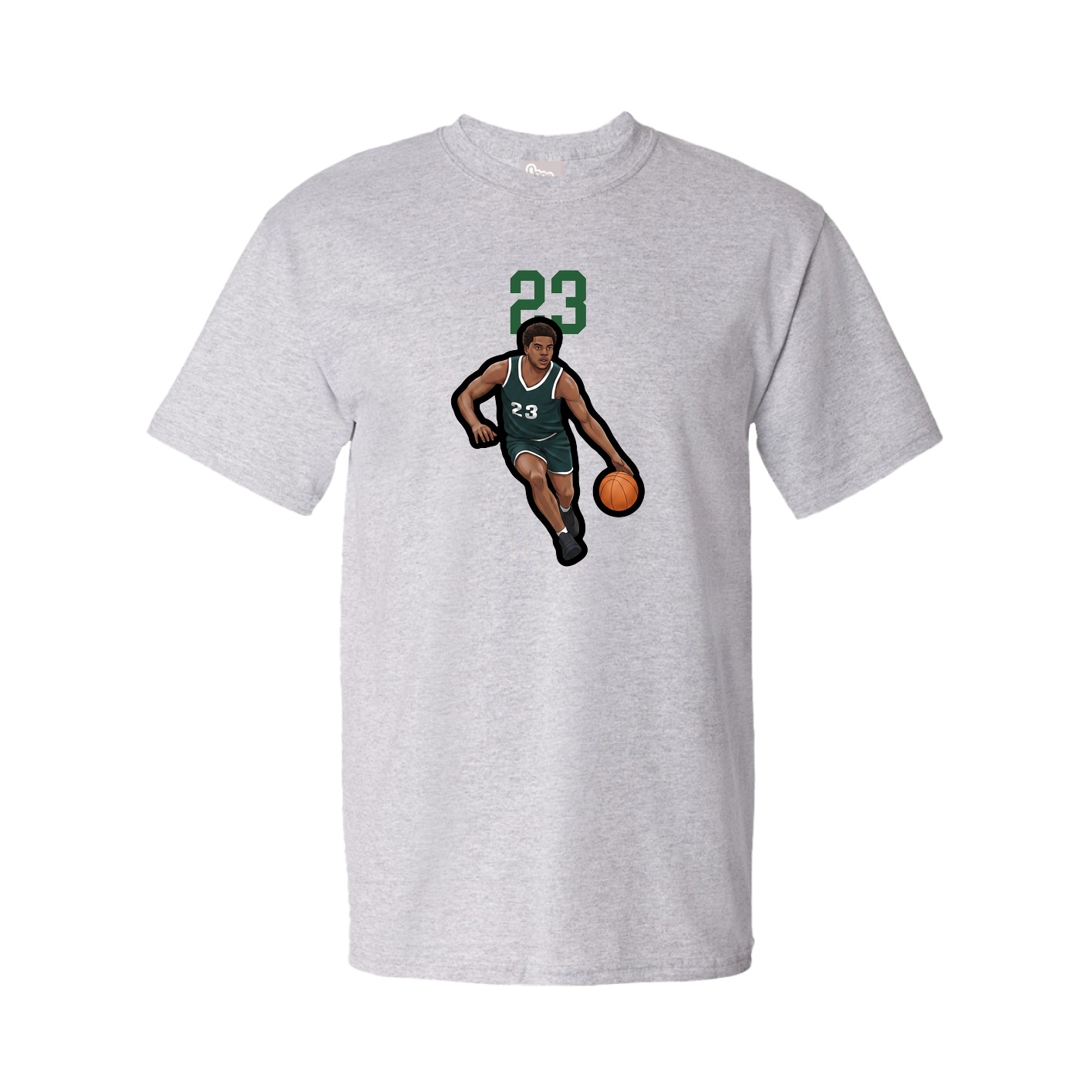 Youth Tee — Number Top in Grey