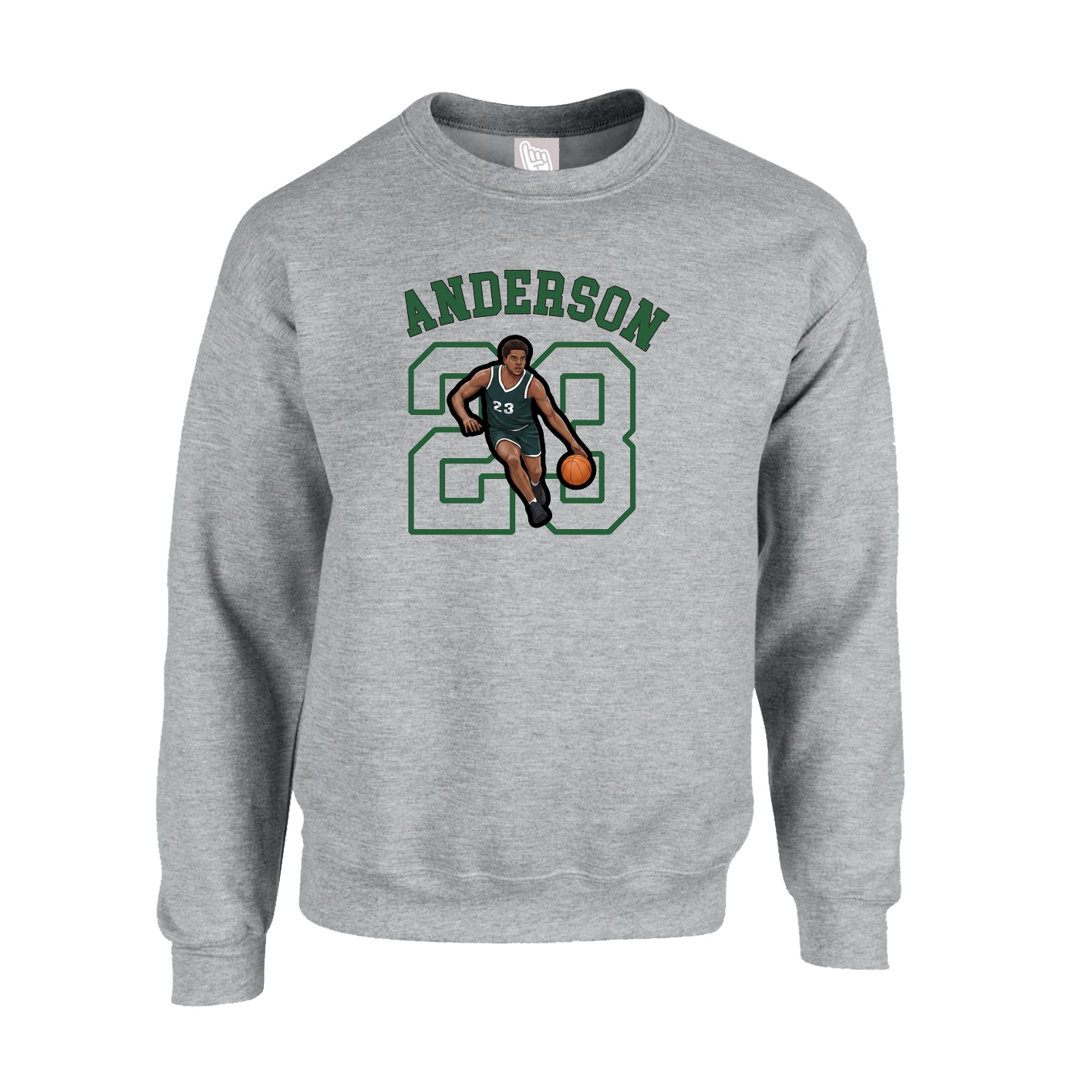 Fleece Crew — Shirsey Arch in Grey