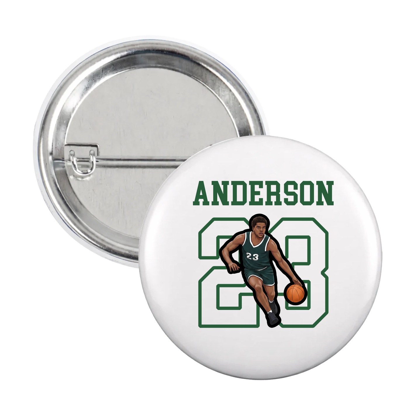 Game Day Button — Shirsey in White