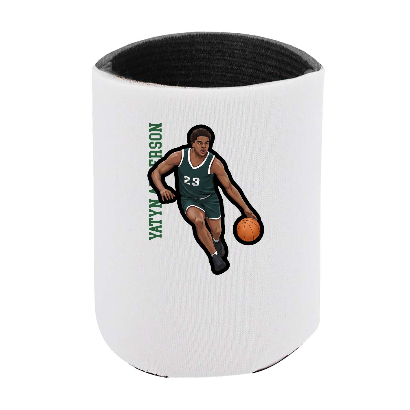 Can Holder — Name Vertical in White