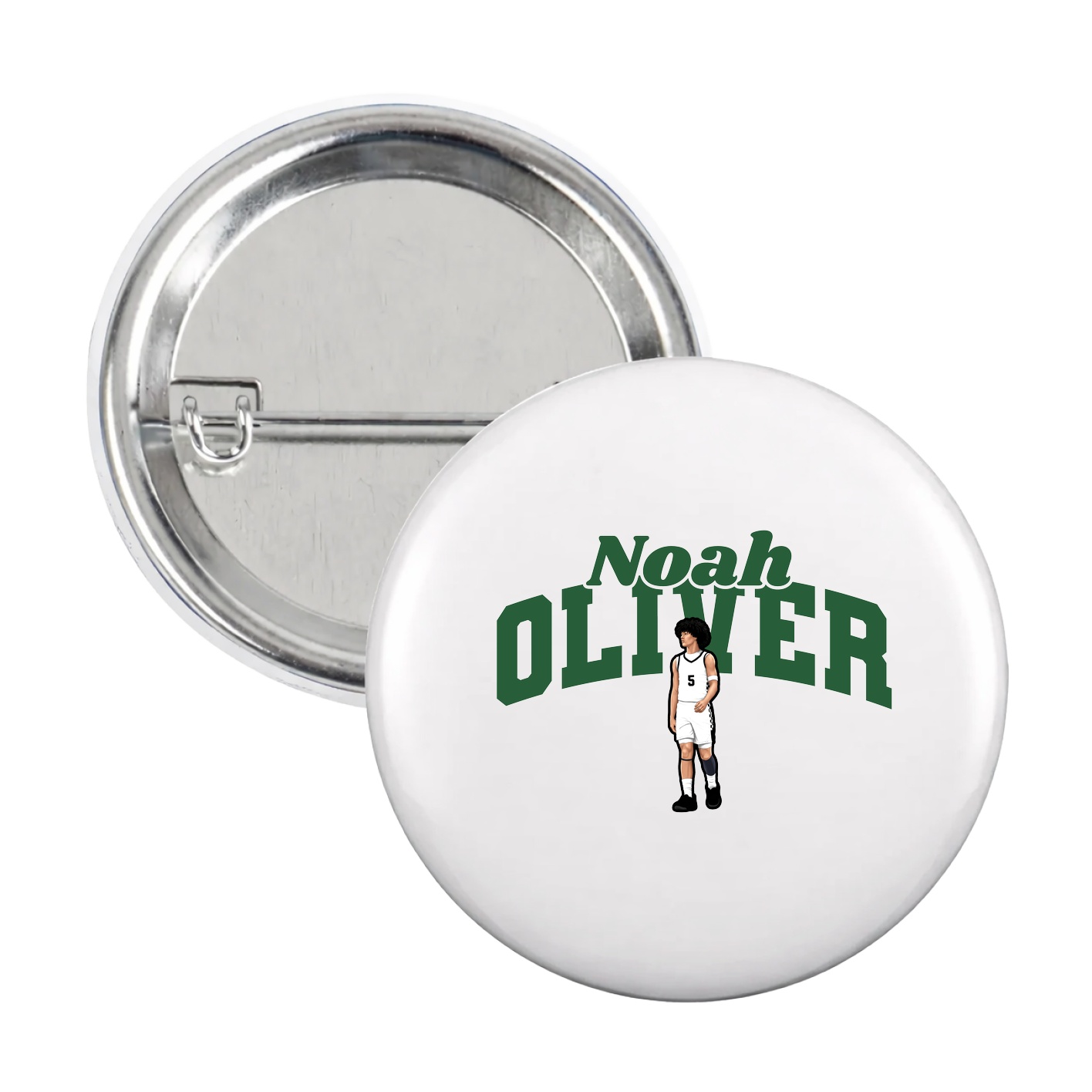 Game Day Button — Signature Arch in White
