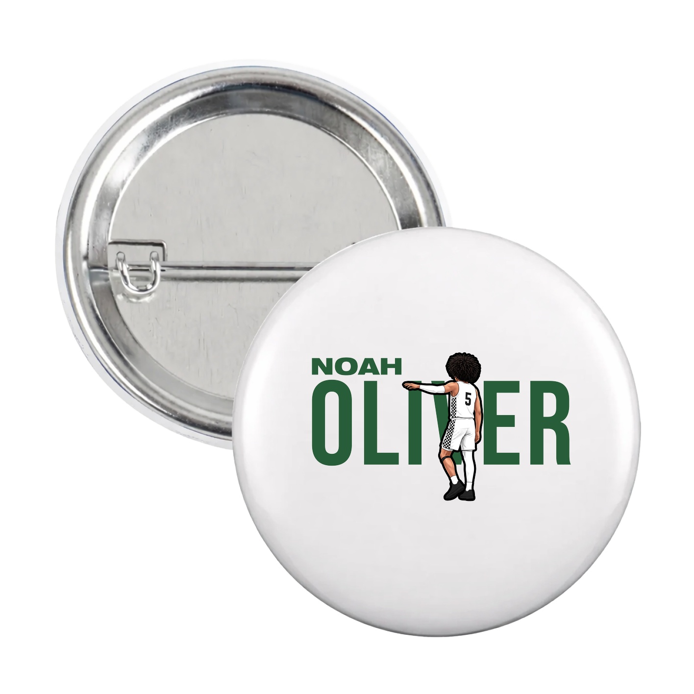 Game Day Button — Player Name in White