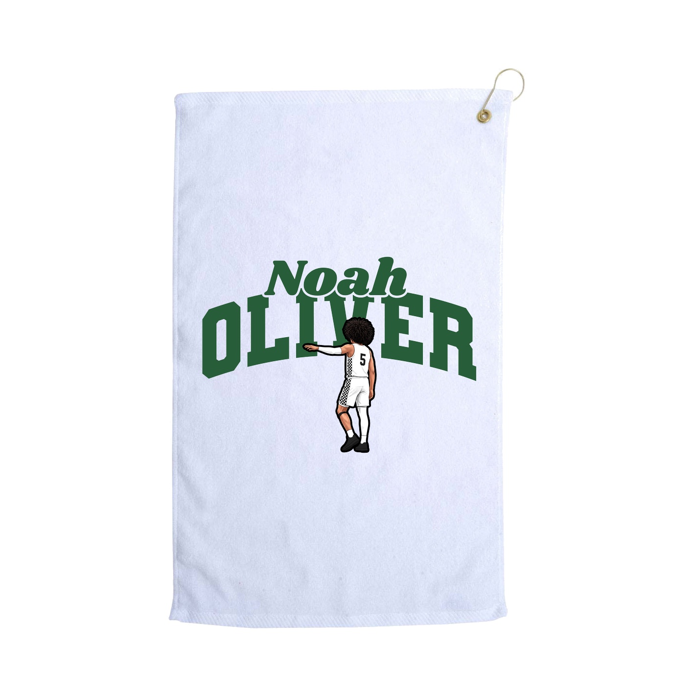 Golf Towel — Signature Arch in White