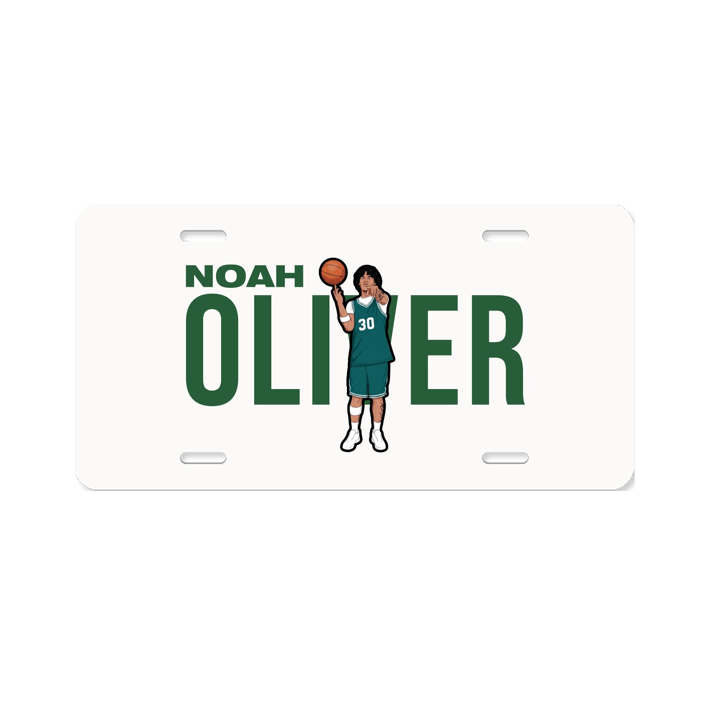 License Plate — Player Name in Classic