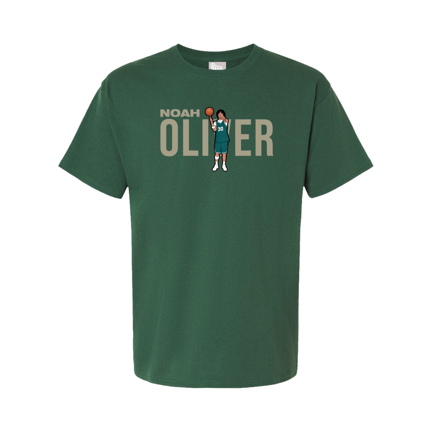 Youth Tee — Player Name in Green