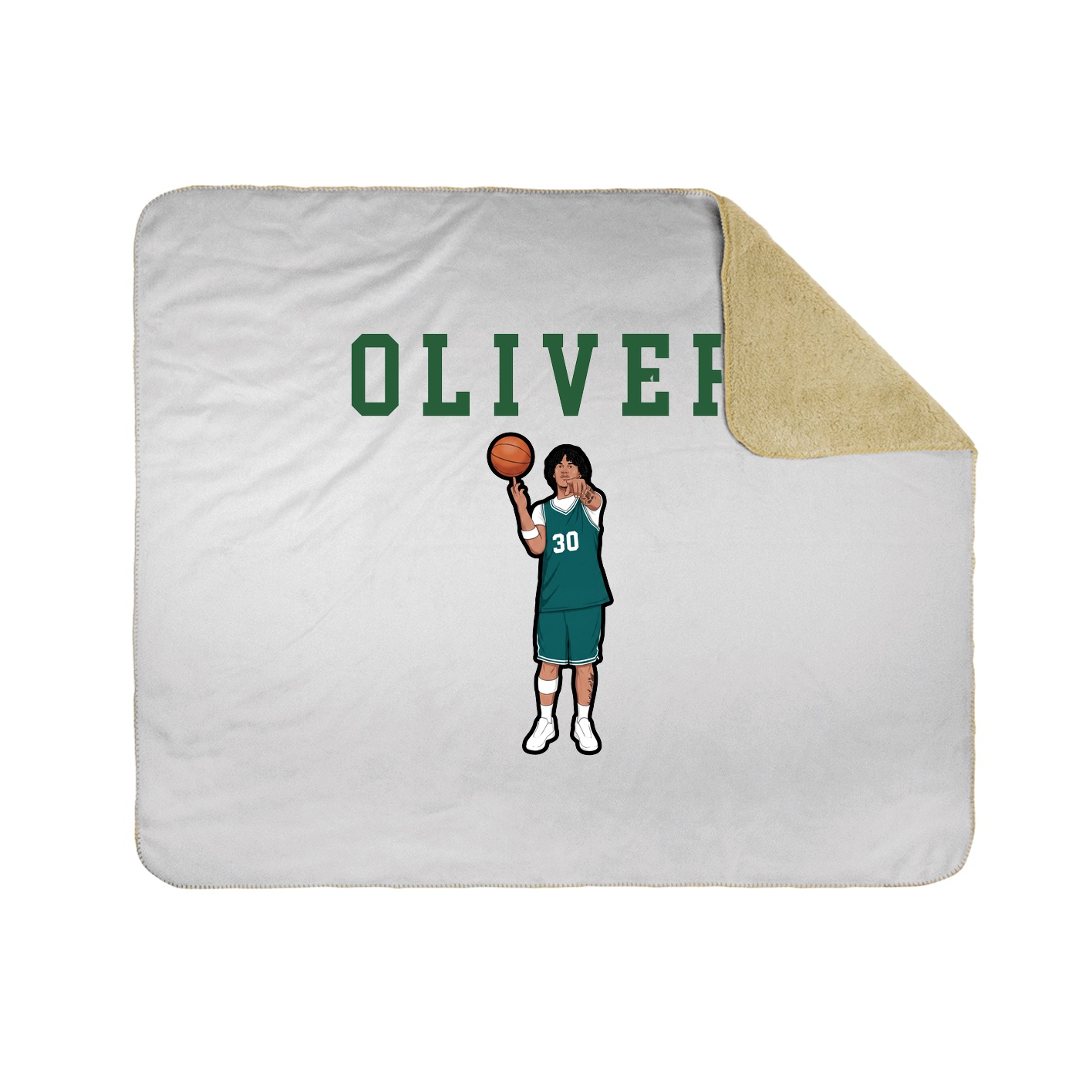 Throw Blanket — Shirsey in White