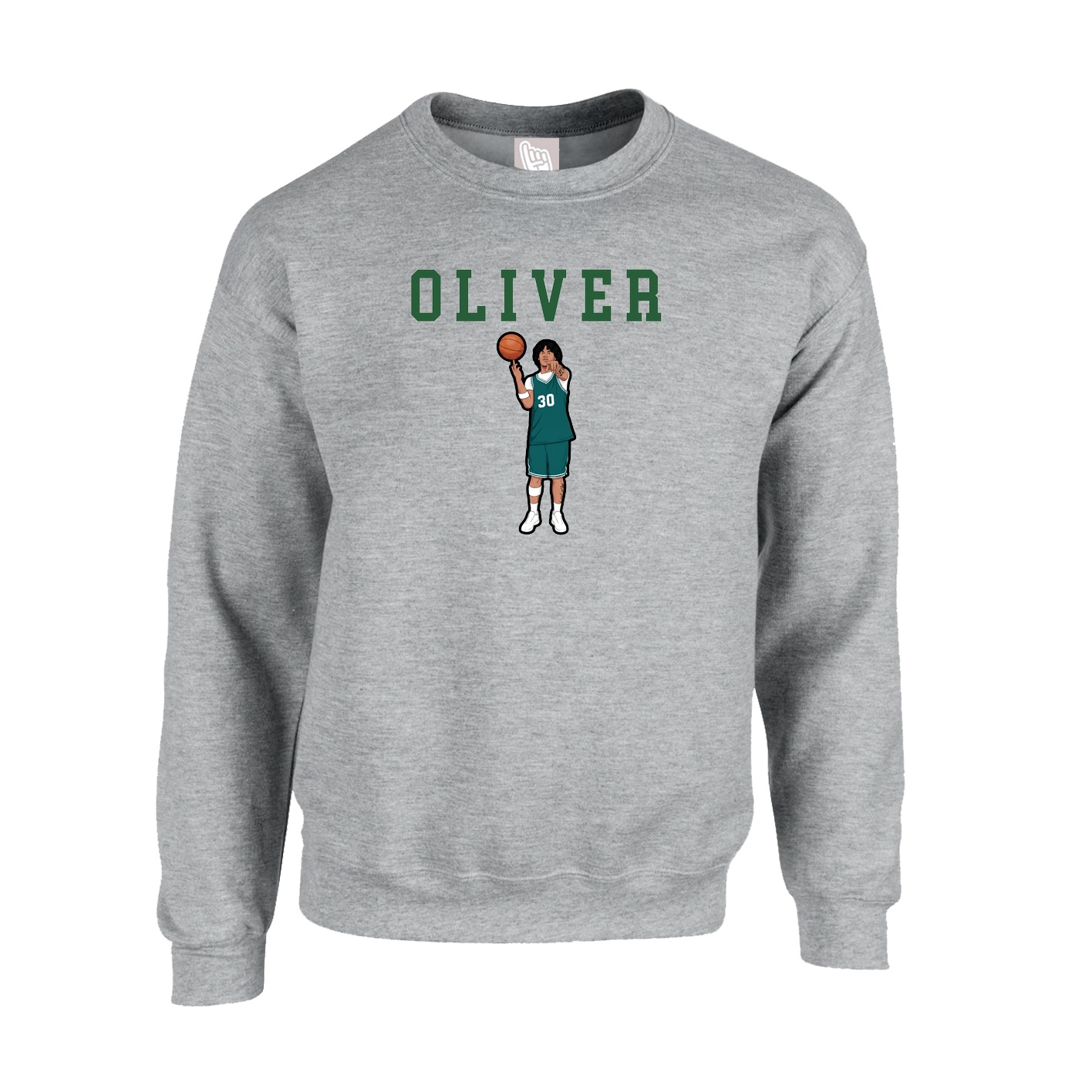 Fleece Crew — Shirsey in Grey