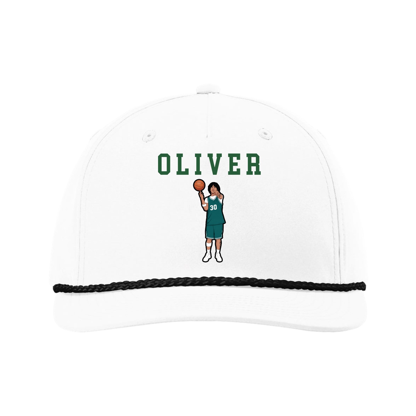 Five-Panel Classic Rope Cap — Shirsey in White