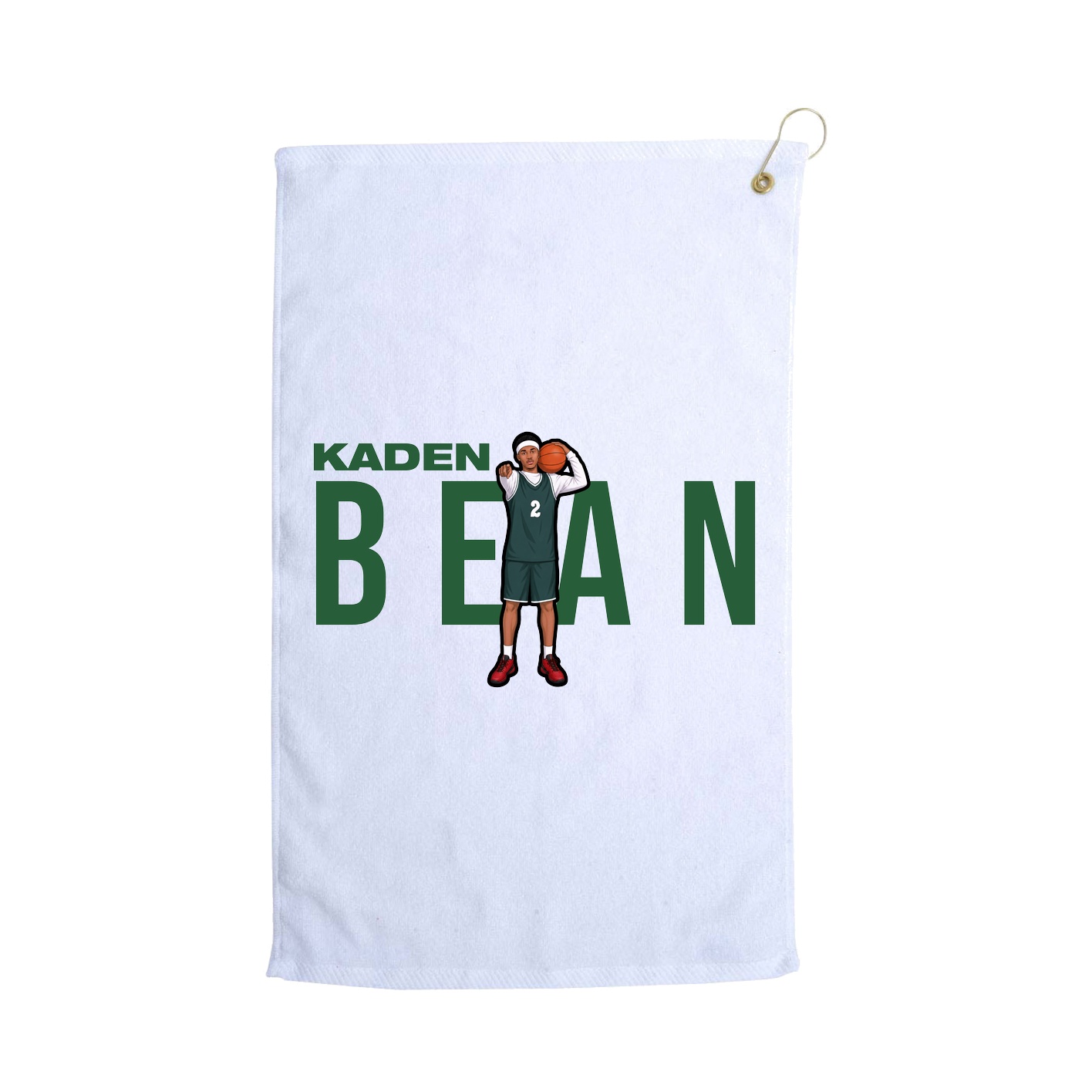 Golf Towel — Player Name in White