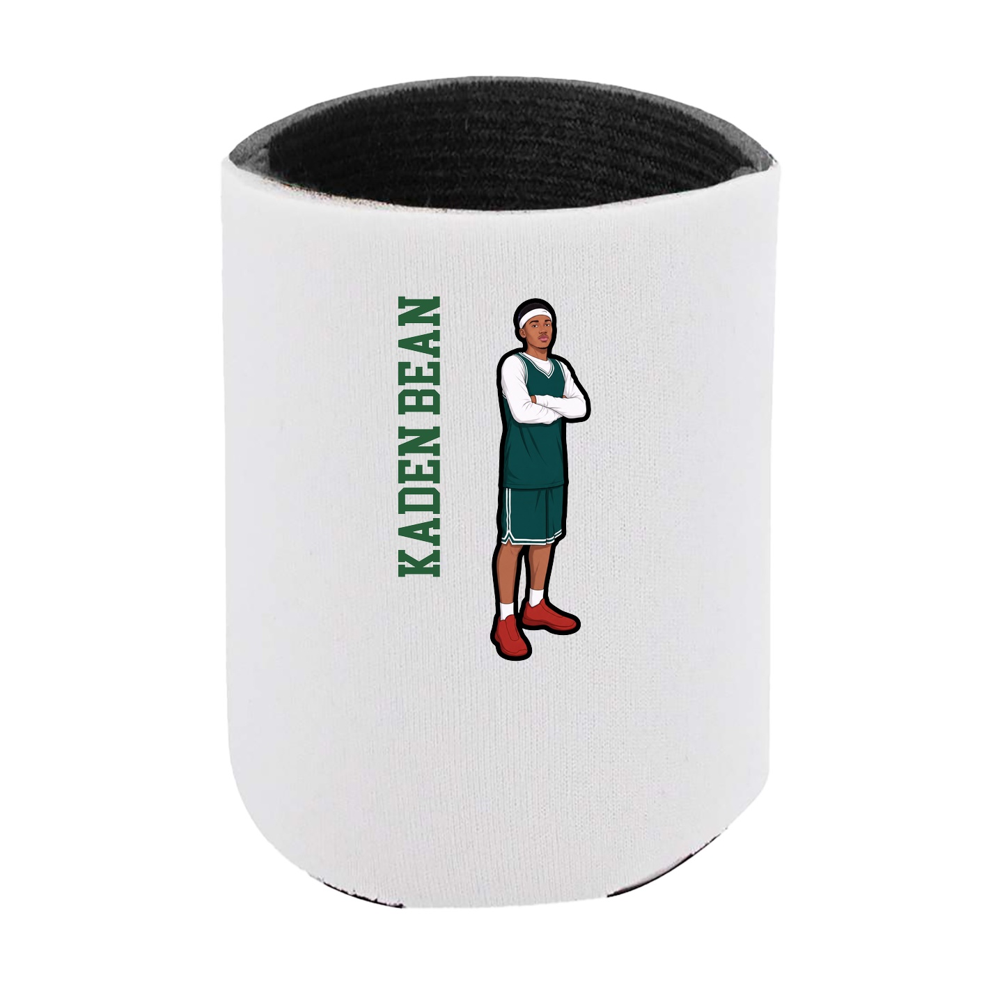 Can Holder — Name Vertical in White