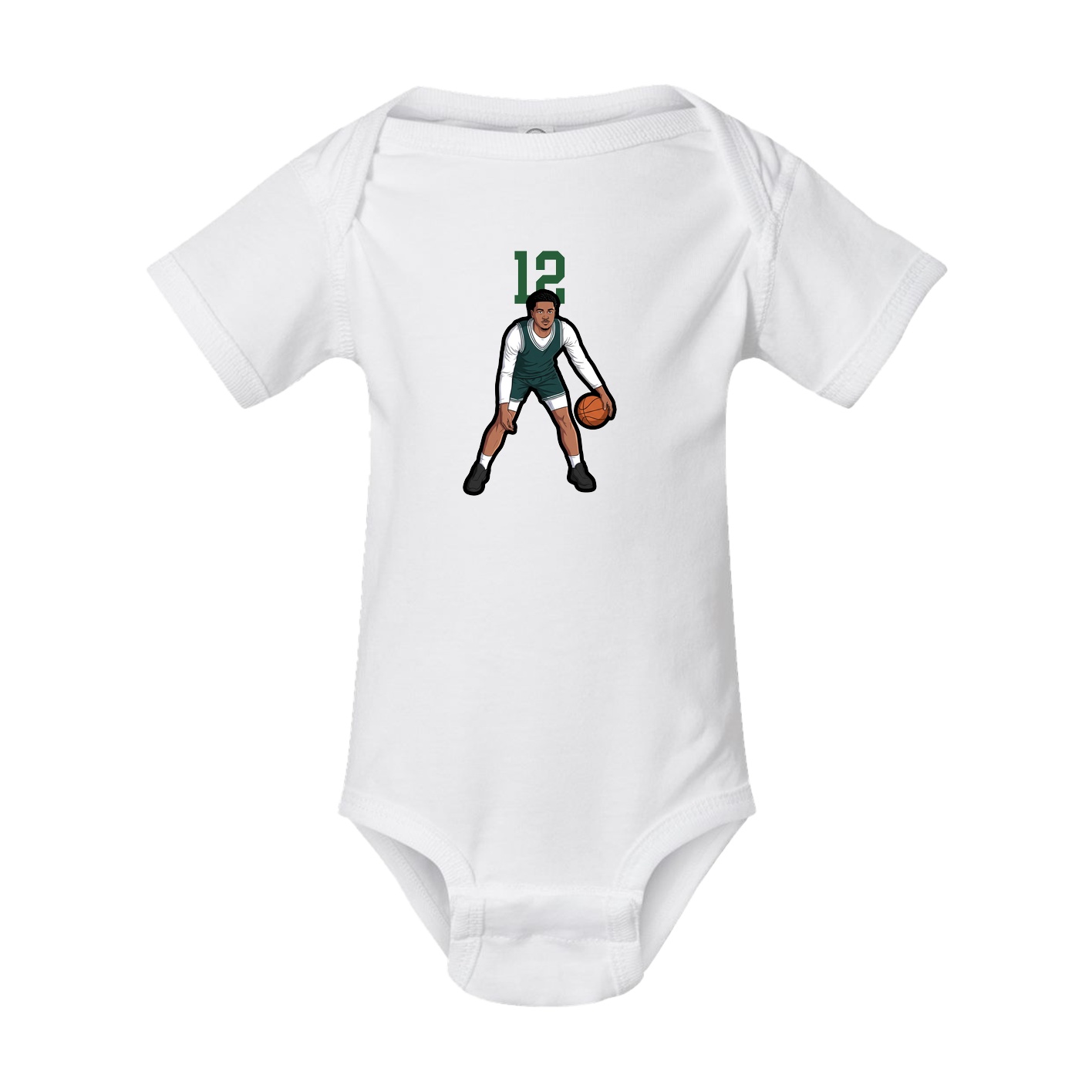Baby Onesie — Number Top in White
