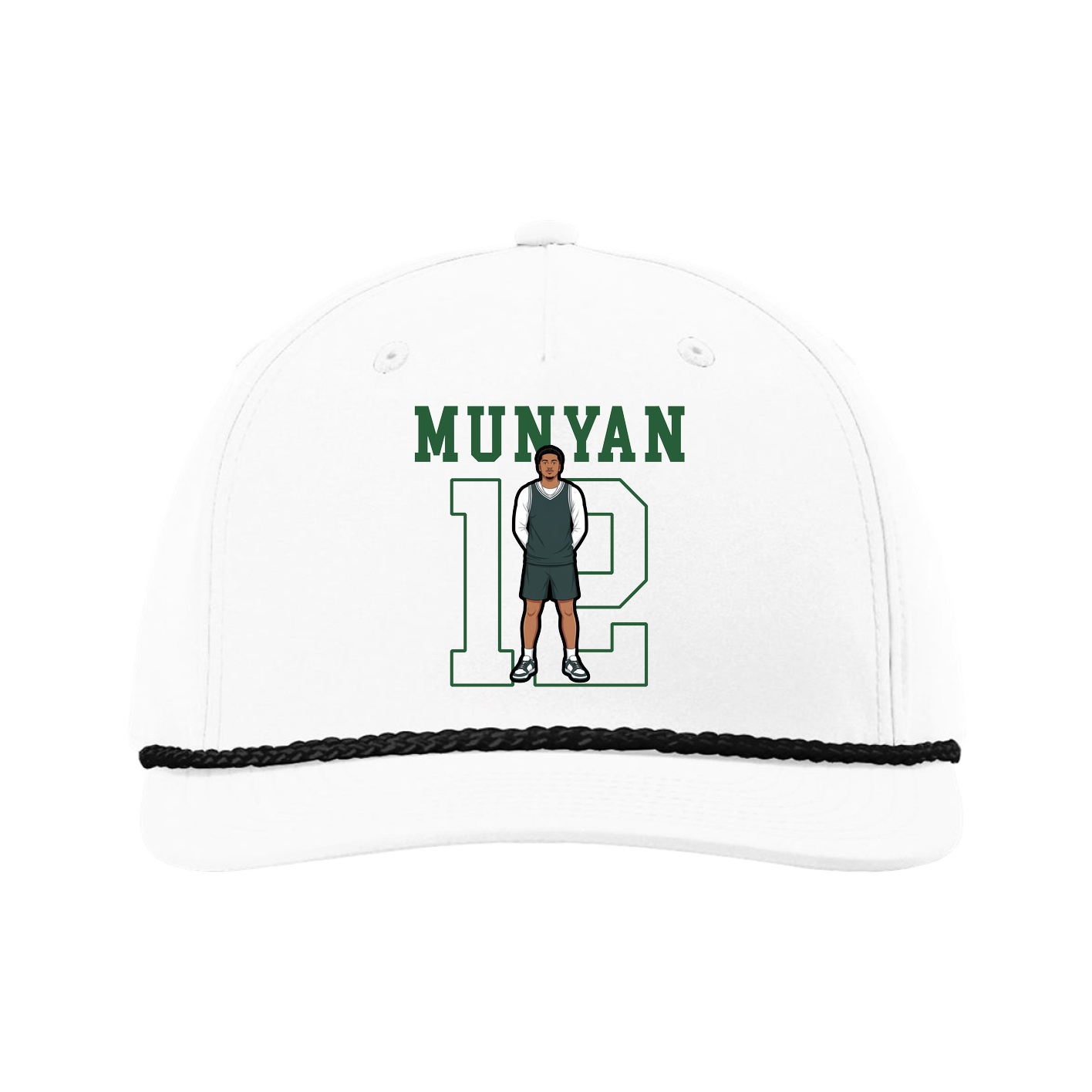 Five-Panel Classic Rope Cap — Shirsey in White