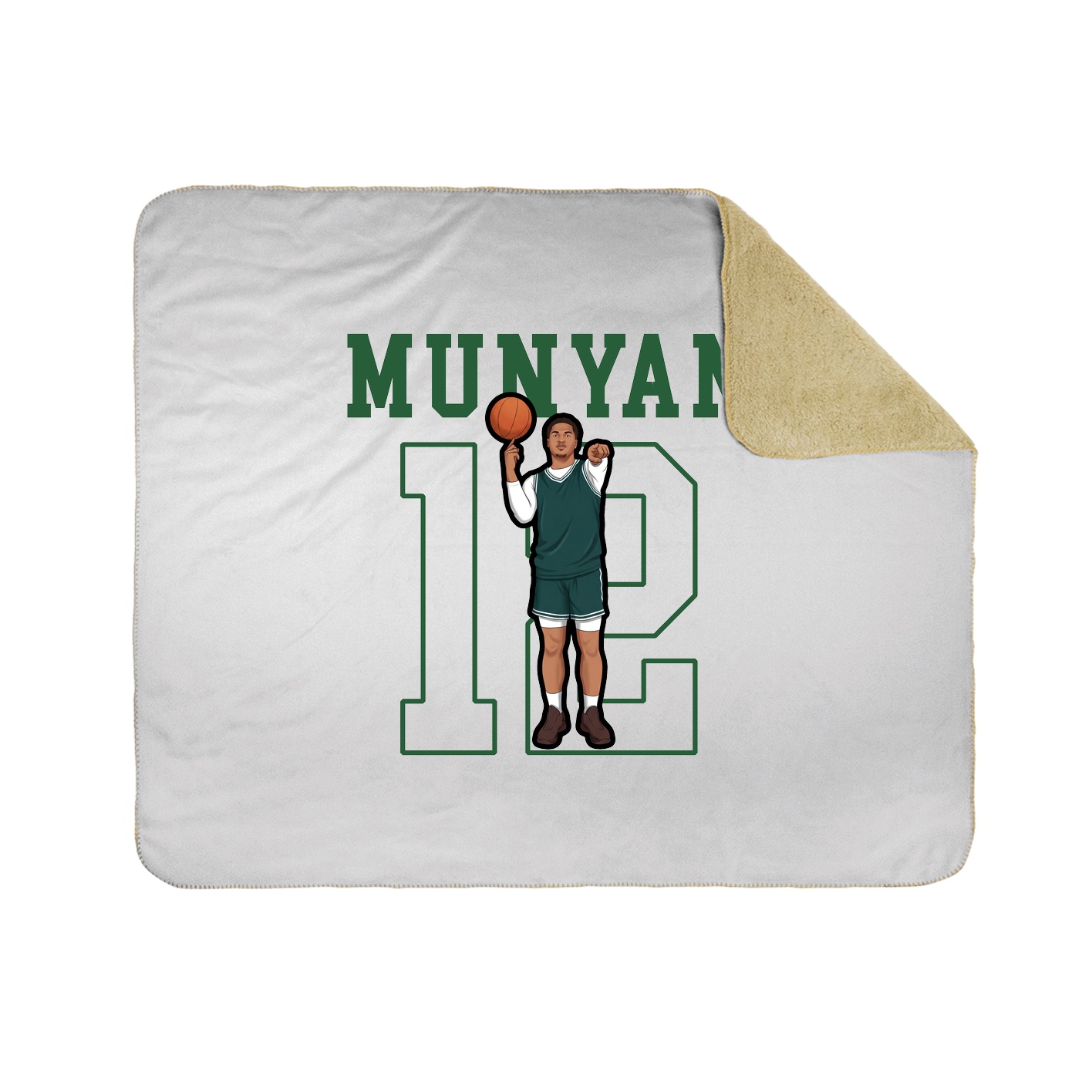 50x60 Sherpa Lined Throw Blanket