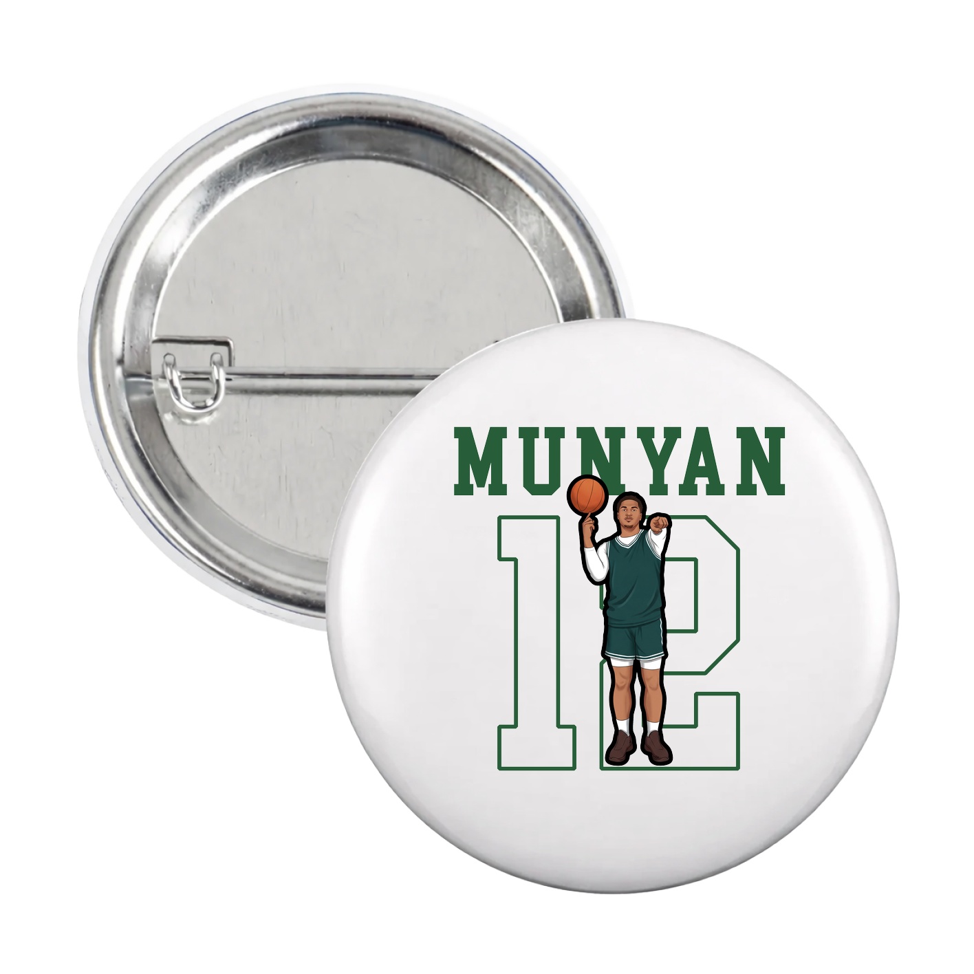 Game Day Button — Shirsey in White
