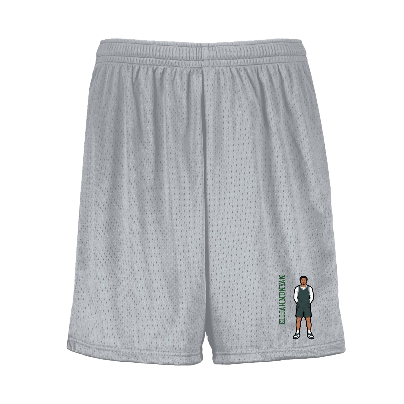 Shorts — Name Vertical in Silver