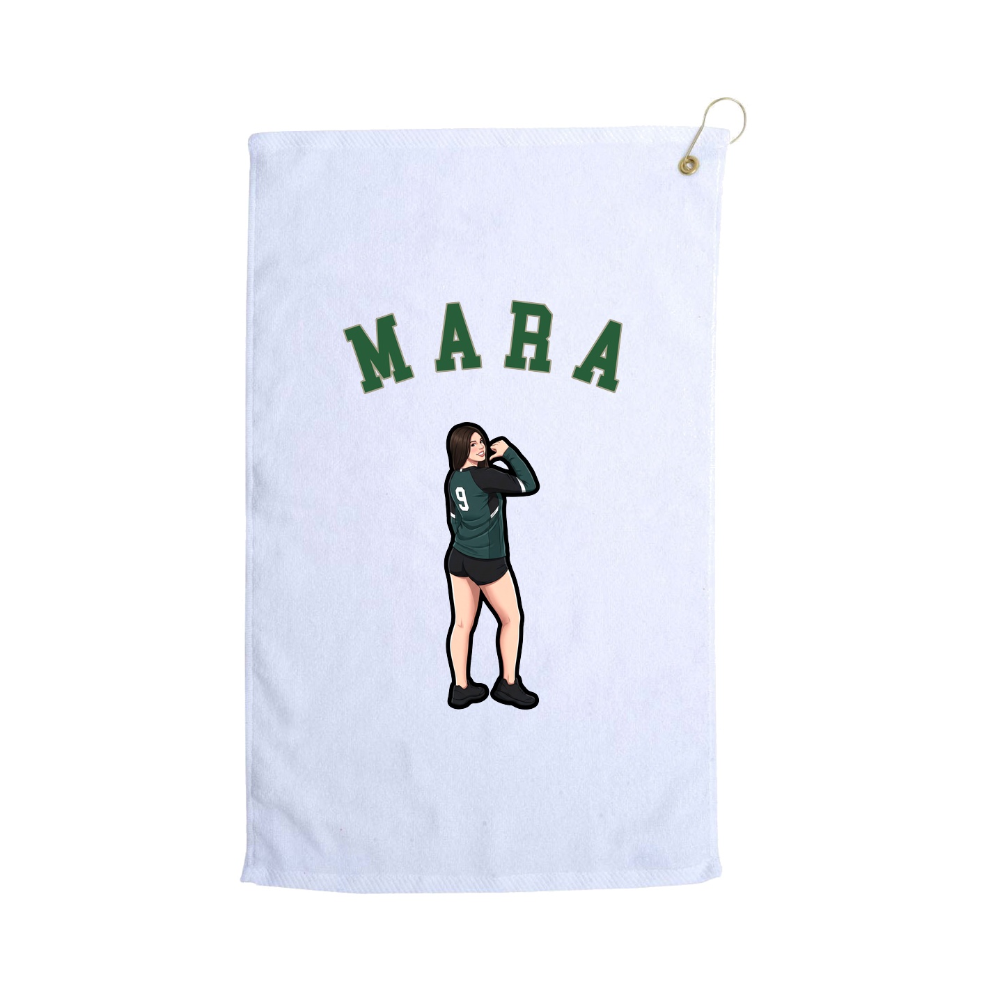 Golf Towel — Shirsey Arch in White
