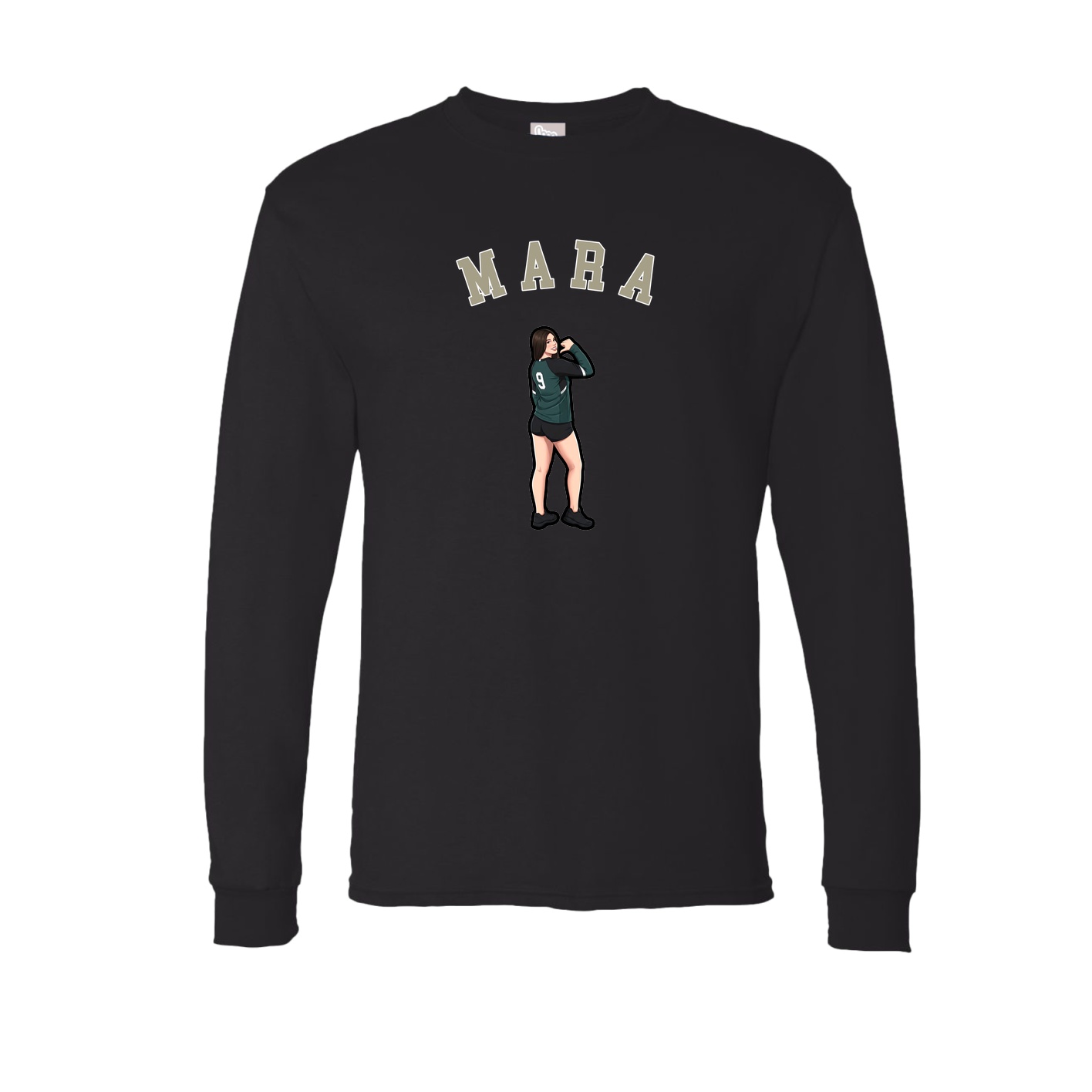 Long Sleeve Tee — Shirsey Arch in Black