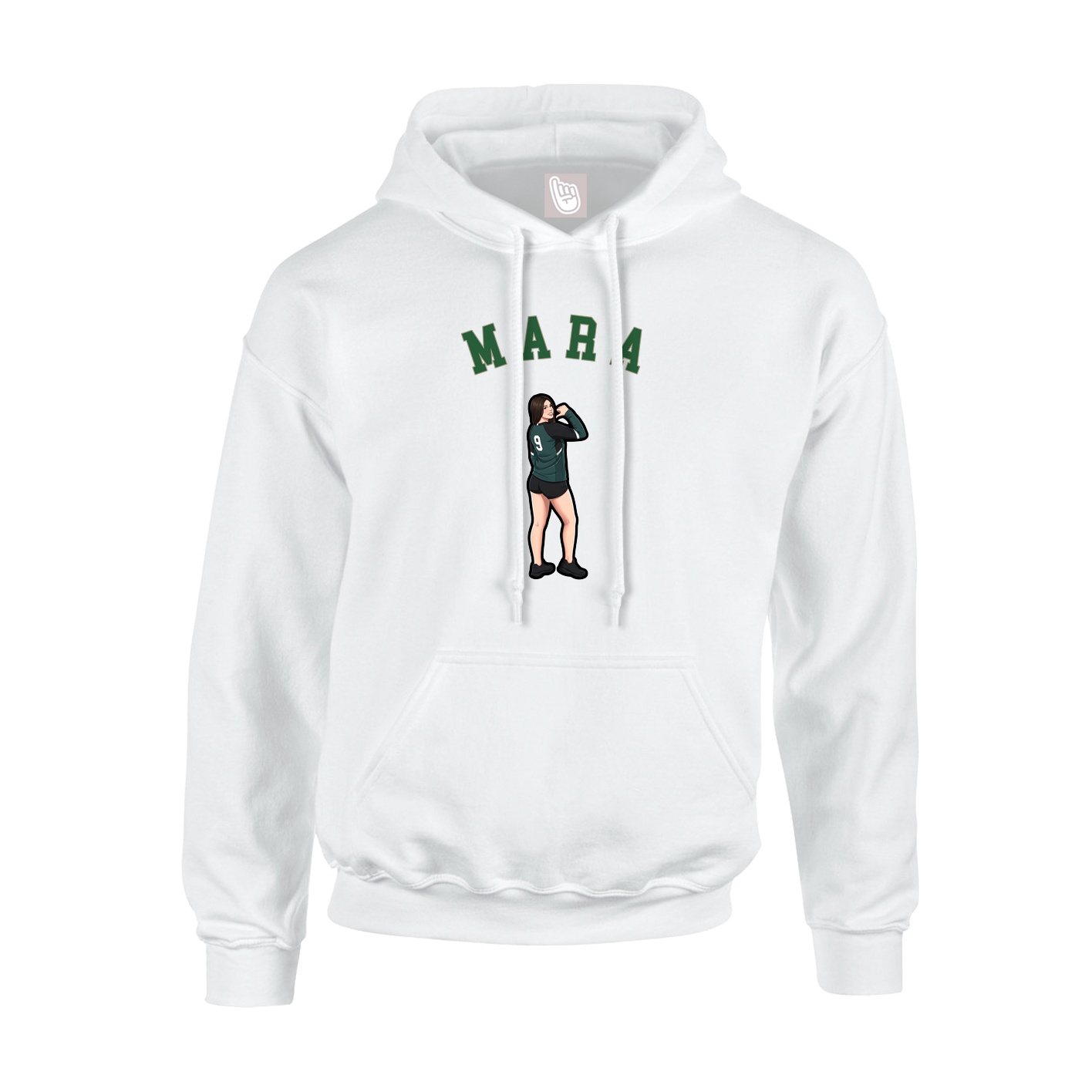 Youth Hoodie — Shirsey Arch in White