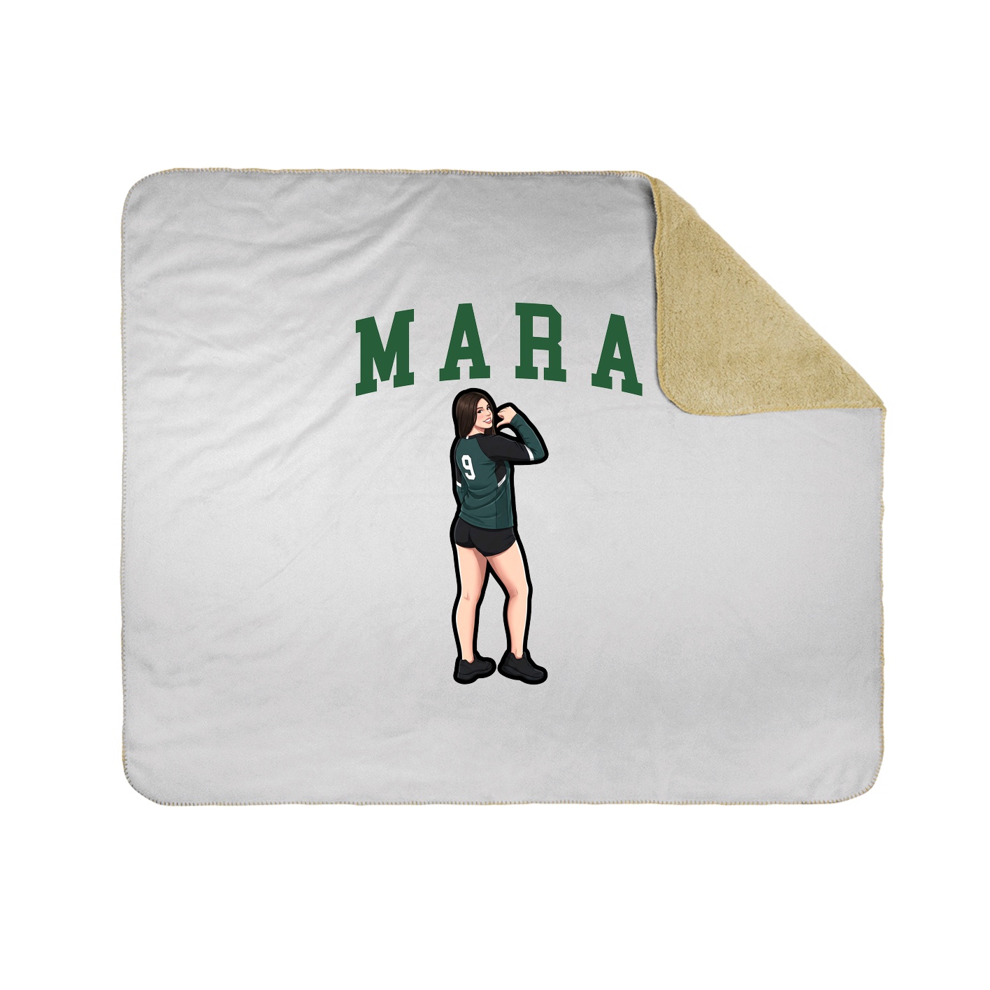 Throw Blanket — Shirsey in White