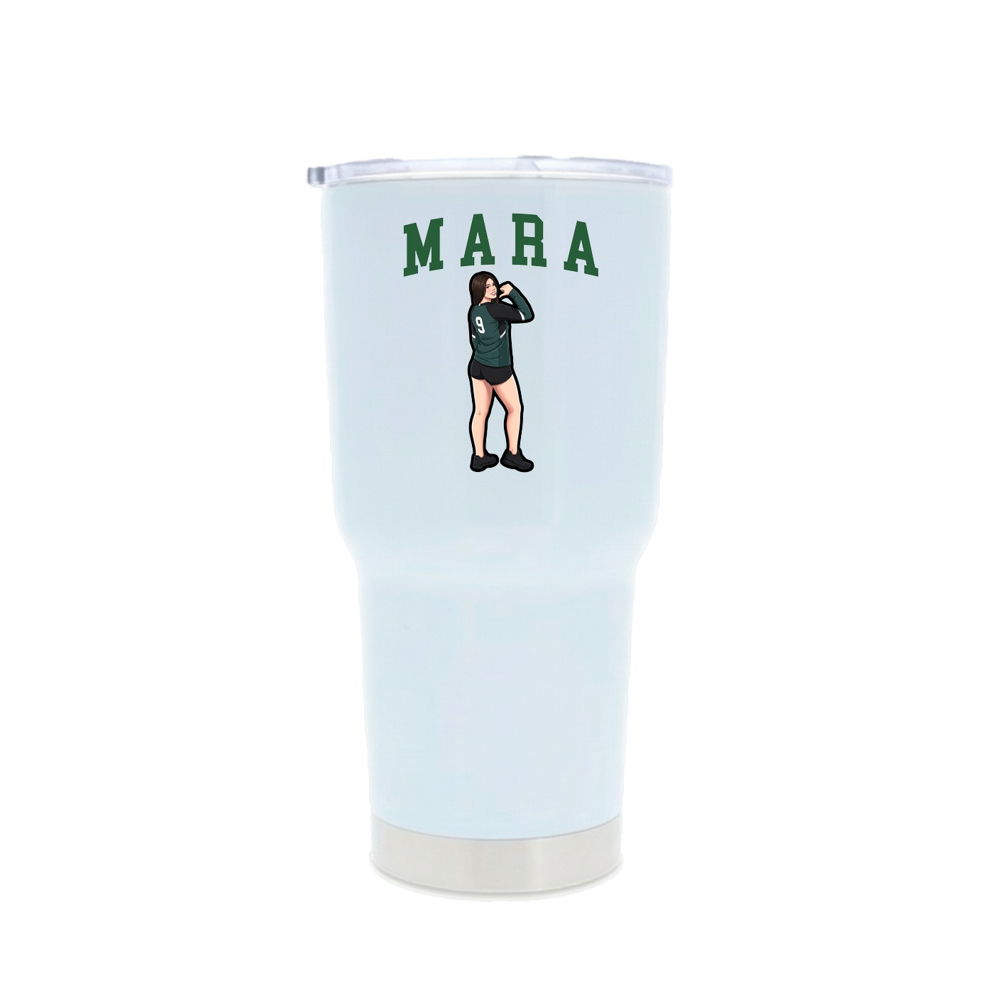 30oz Stainless Steel Tumbler — Shirsey in White