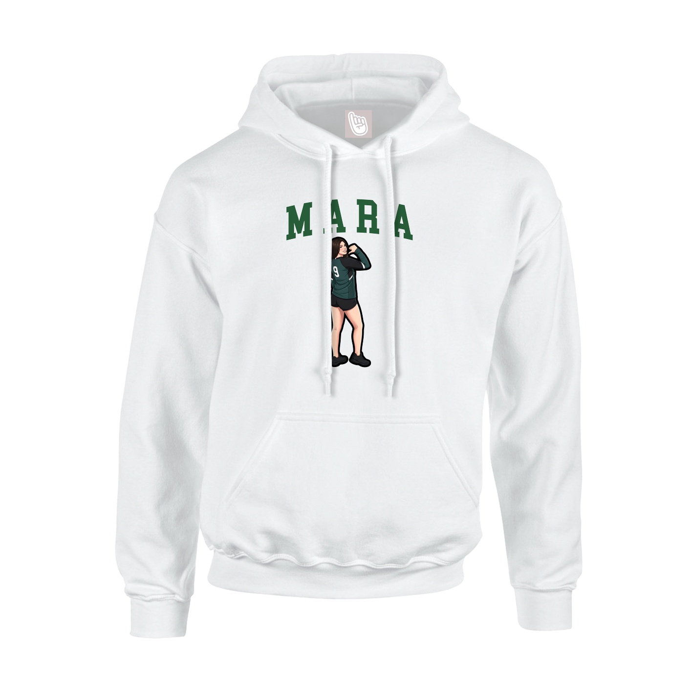 Hoodie — Shirsey in White