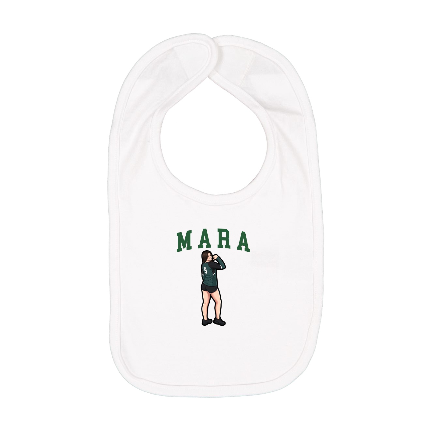 Infant Bib — Shirsey in White