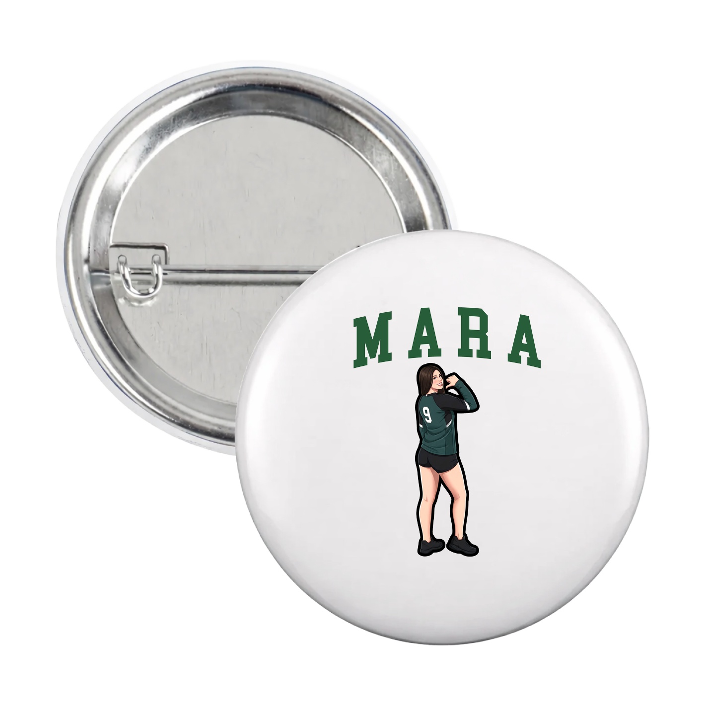 Game Day Button — Shirsey in White