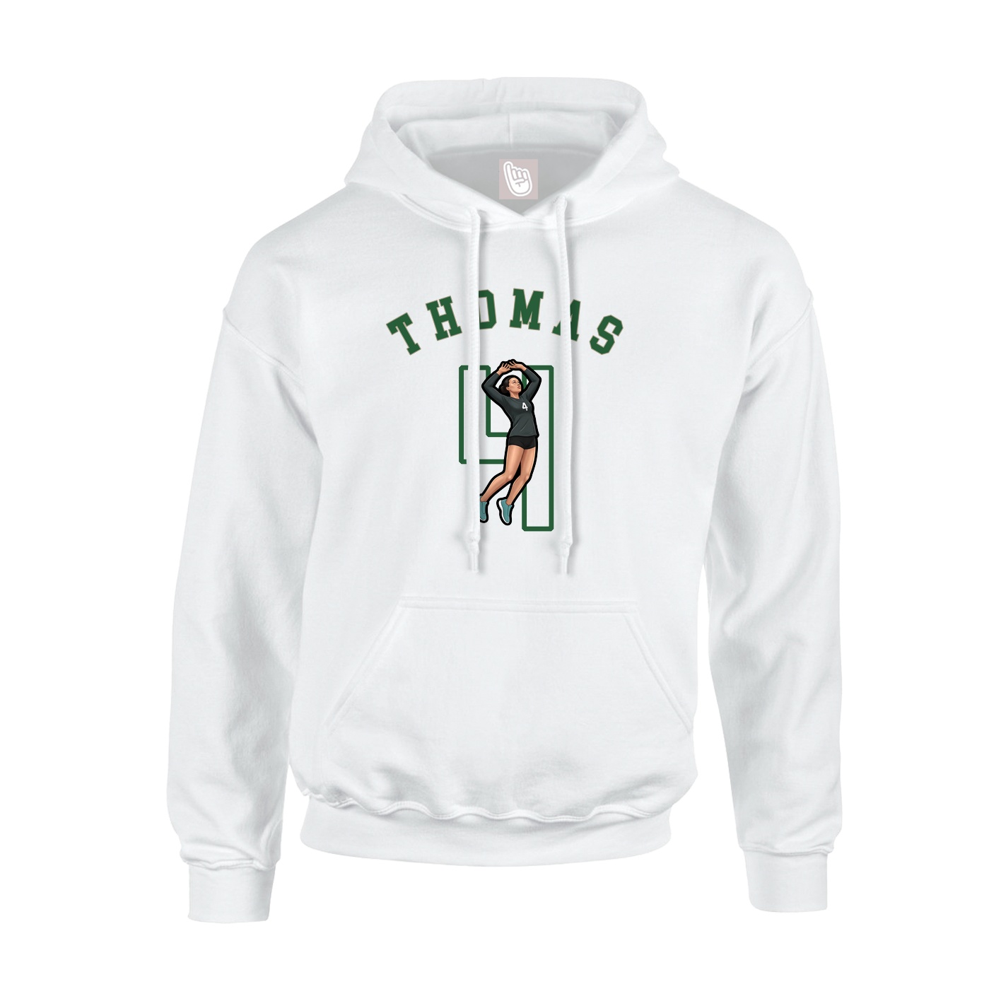 Hoodie — Shirsey Arch in White