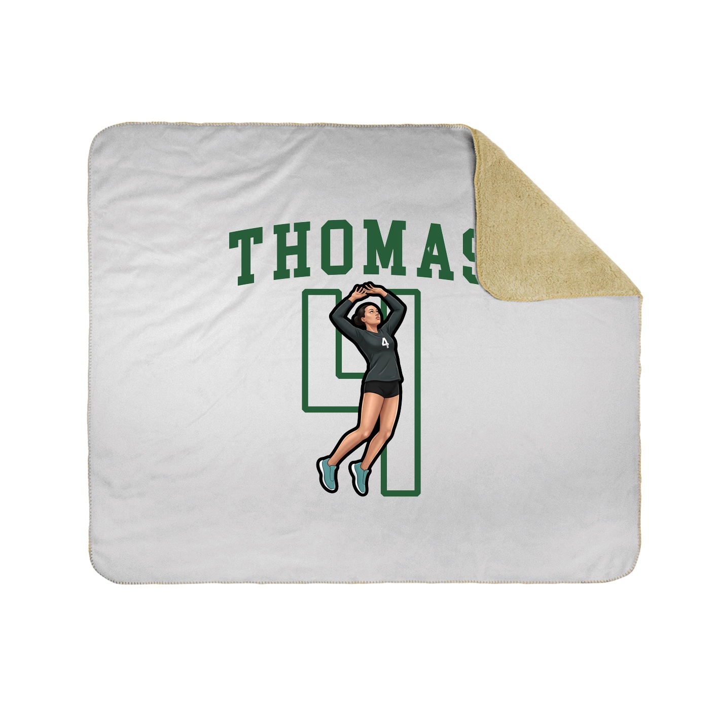 Throw Blanket — Shirsey in White