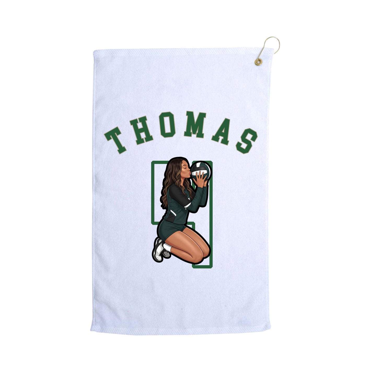 Golf Towel — Shirsey Arch in White