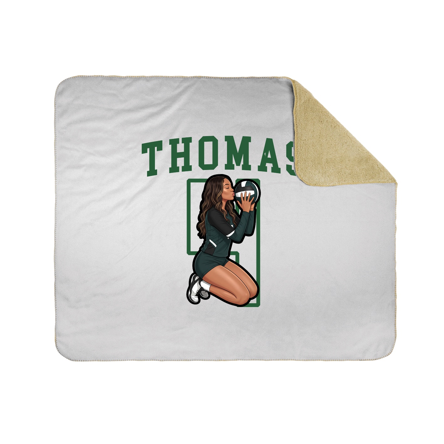 Throw Blanket — Shirsey in White