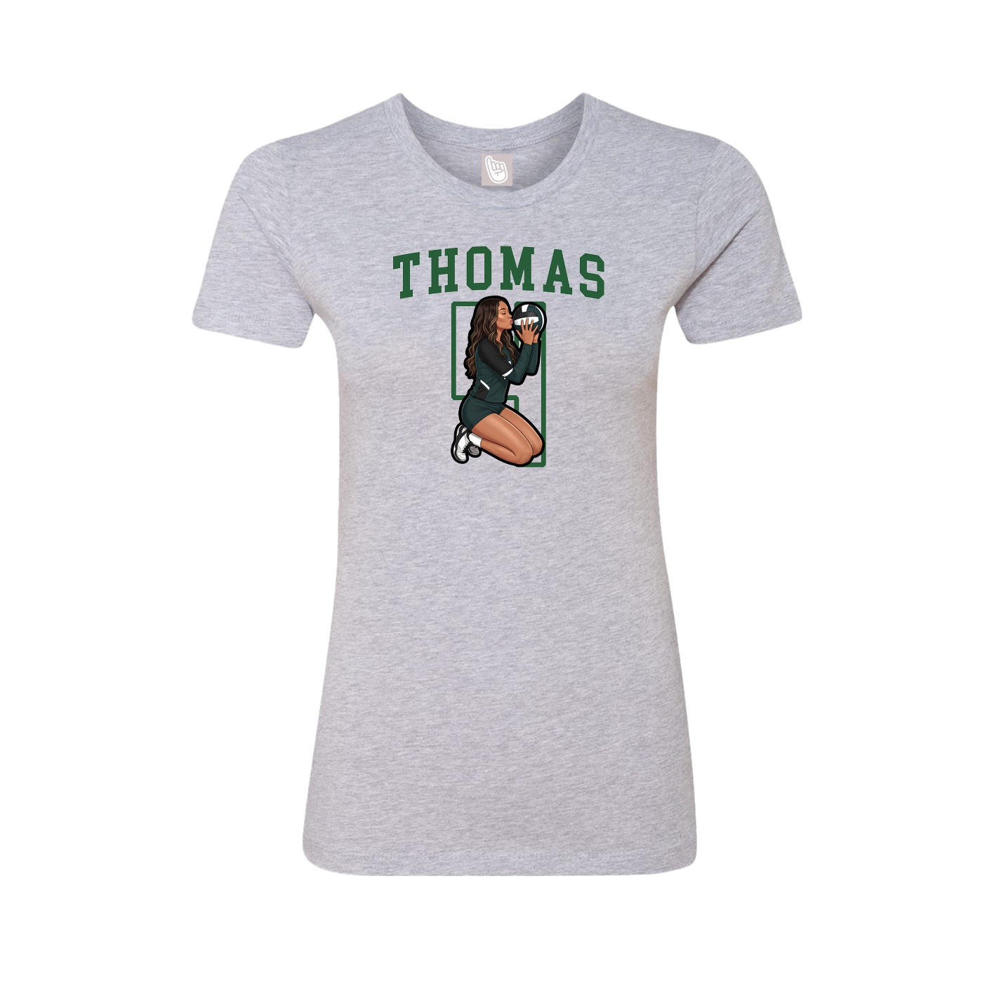 Fitted Women's Tee — Shirsey in Grey