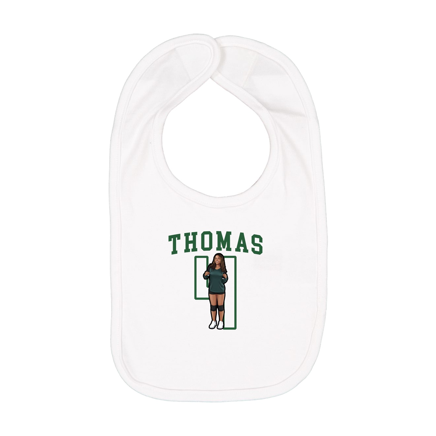 Infant Bib — Shirsey in White