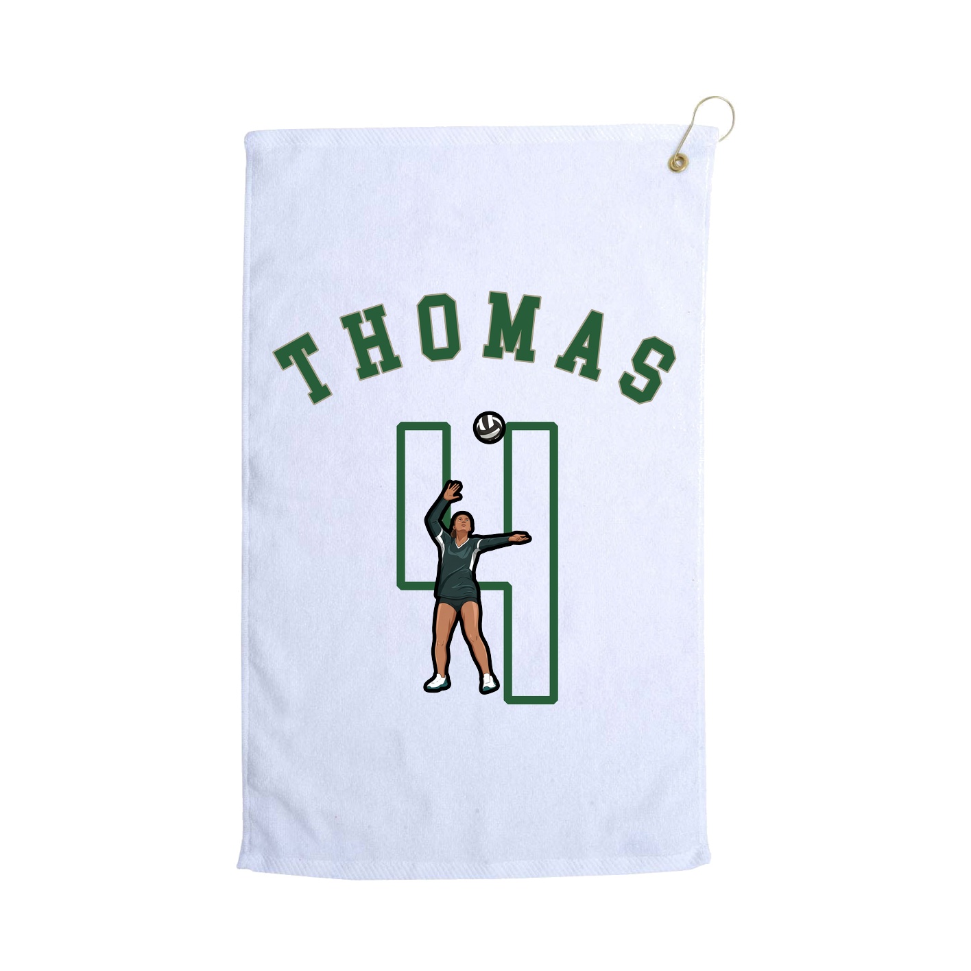 Golf Towel — Shirsey Arch in White