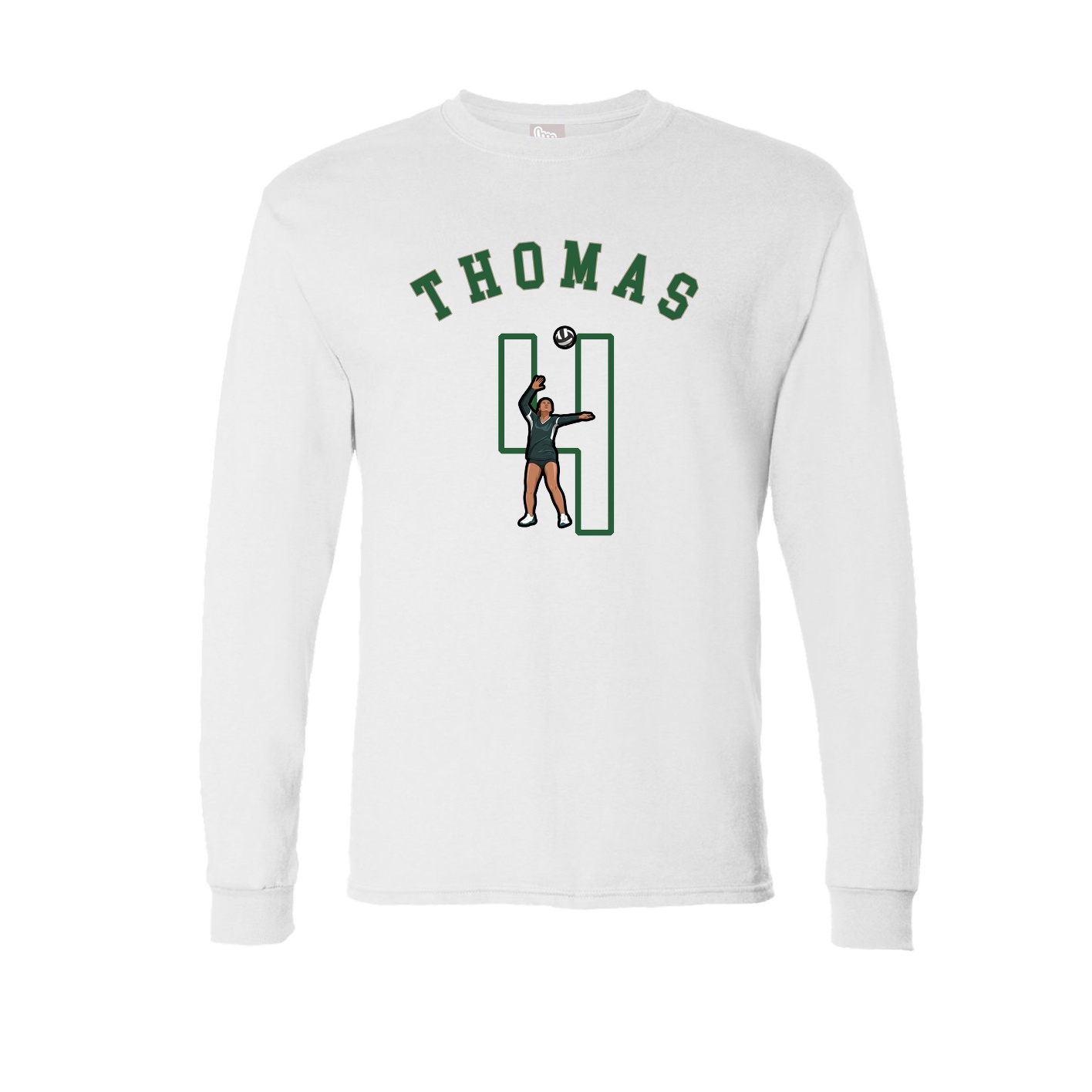 Long Sleeve Tee — Shirsey Arch in White